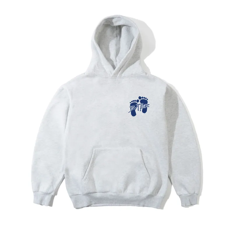 Footprints Pullover Hood, Ash sold by Butter
