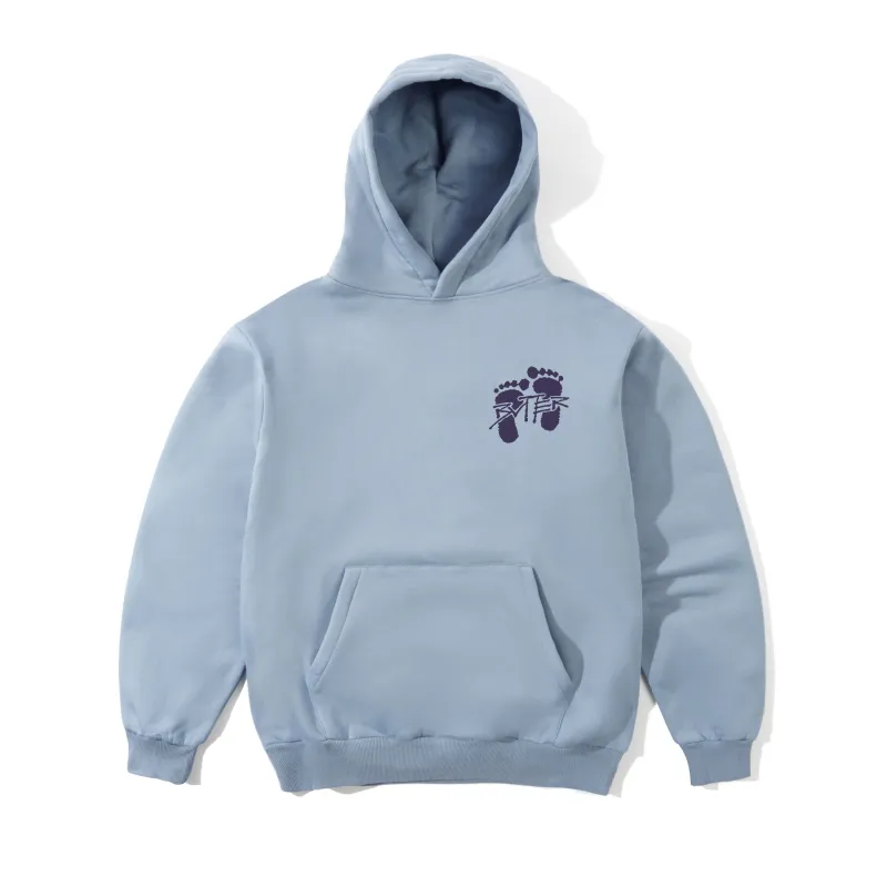 Footprints Pullover Hood, Ice sold by Butter