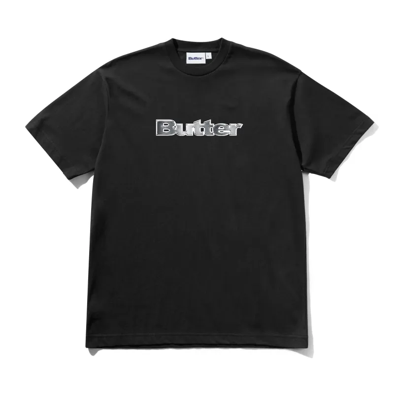 Chrome Logo Tee, Black sold by Butter