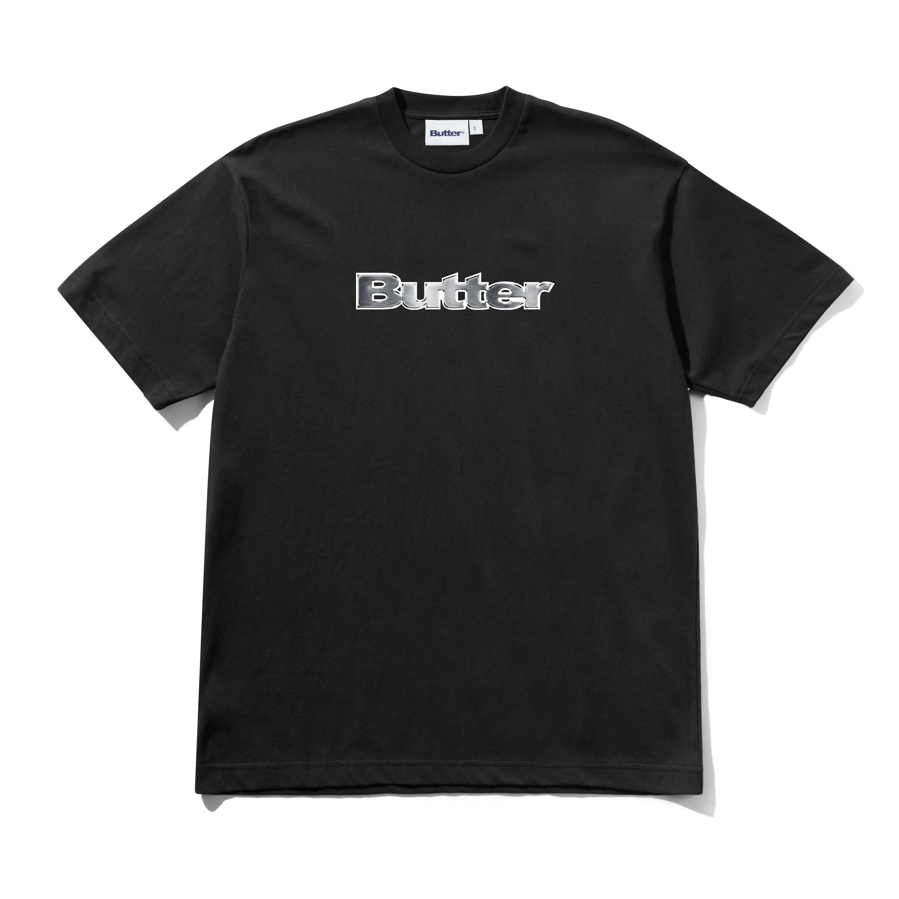 Chrome Logo Tee, Black sold by Butter