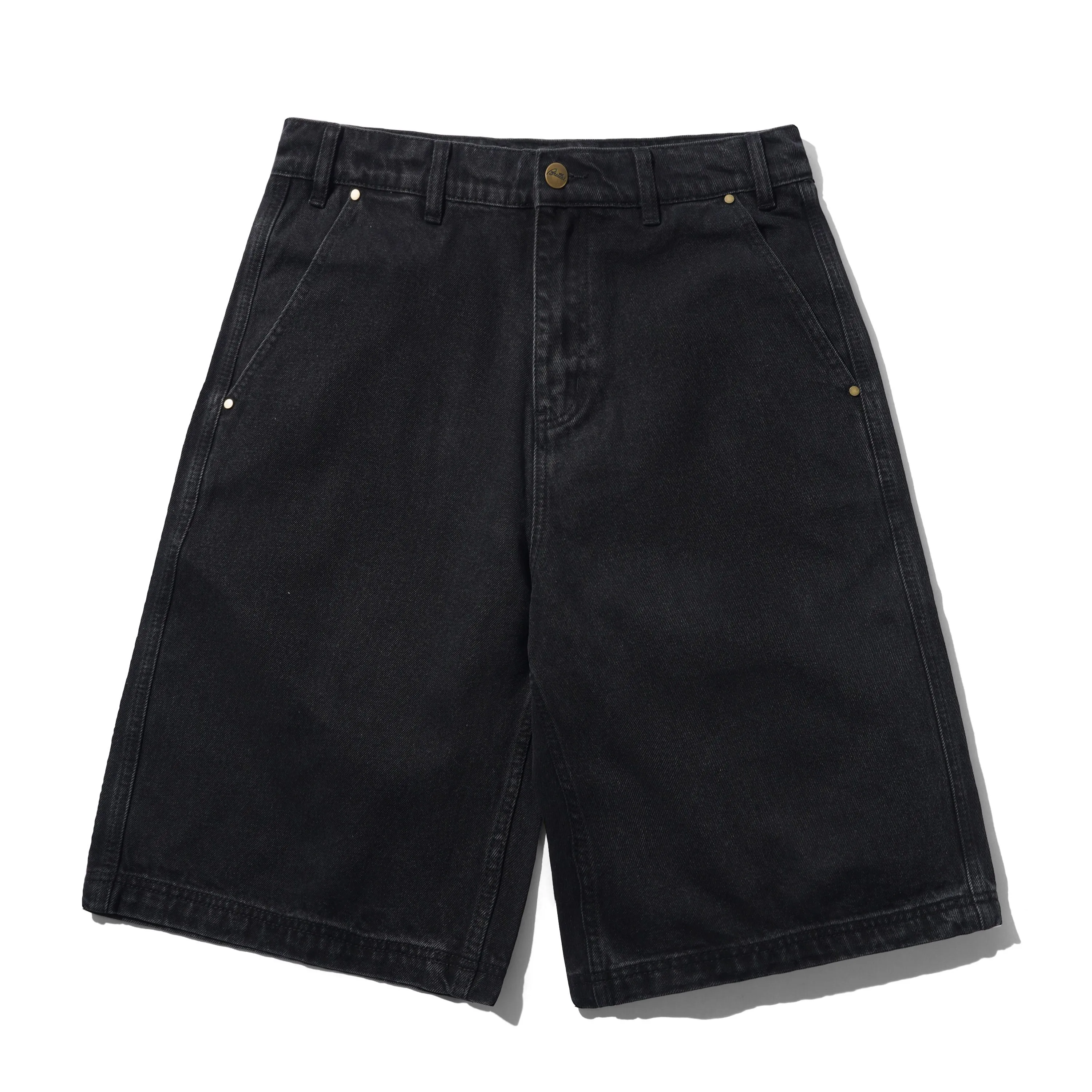 Denim Work Shorts, Black sold by Butter