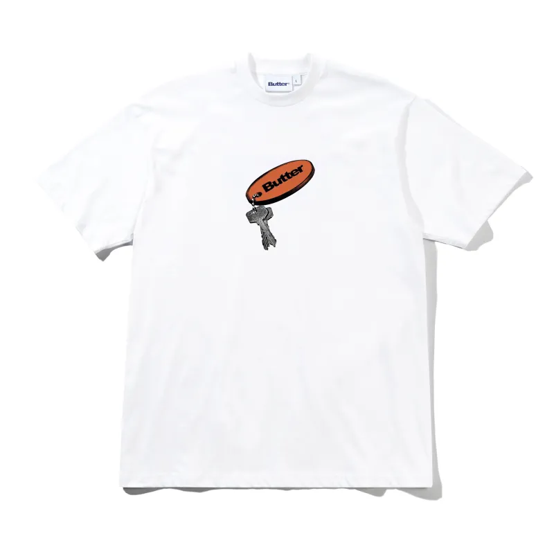 Key Chain Tee, White made by Butter