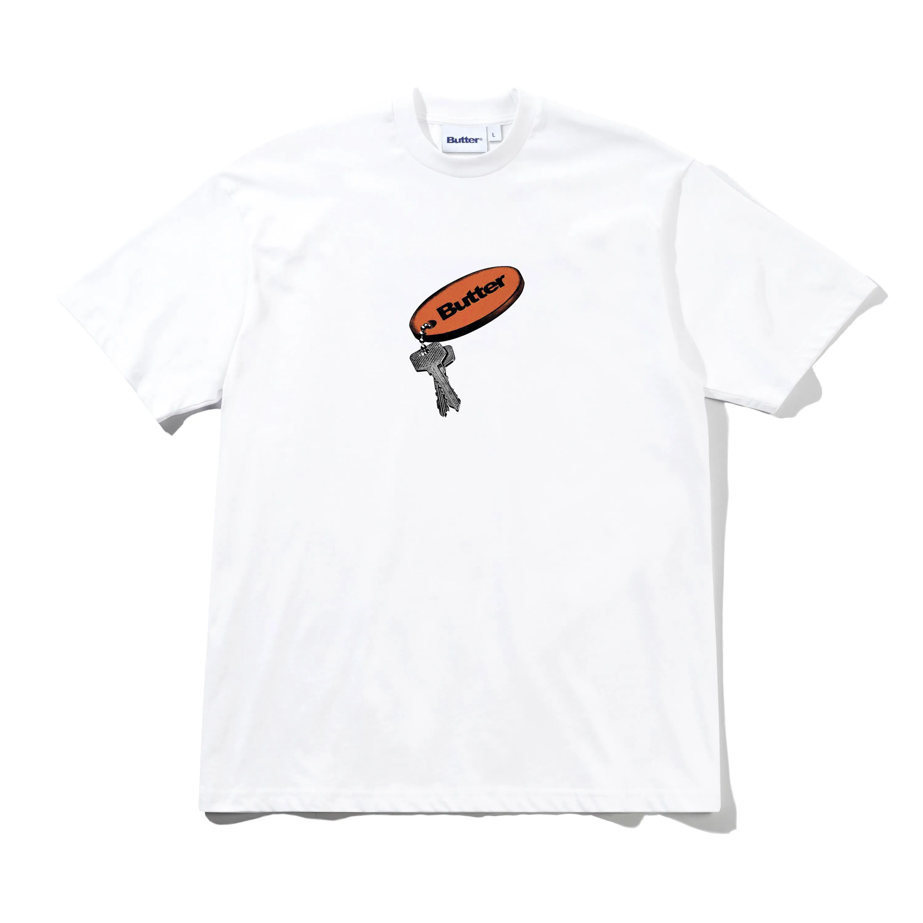Key Chain Tee, White sold by Butter