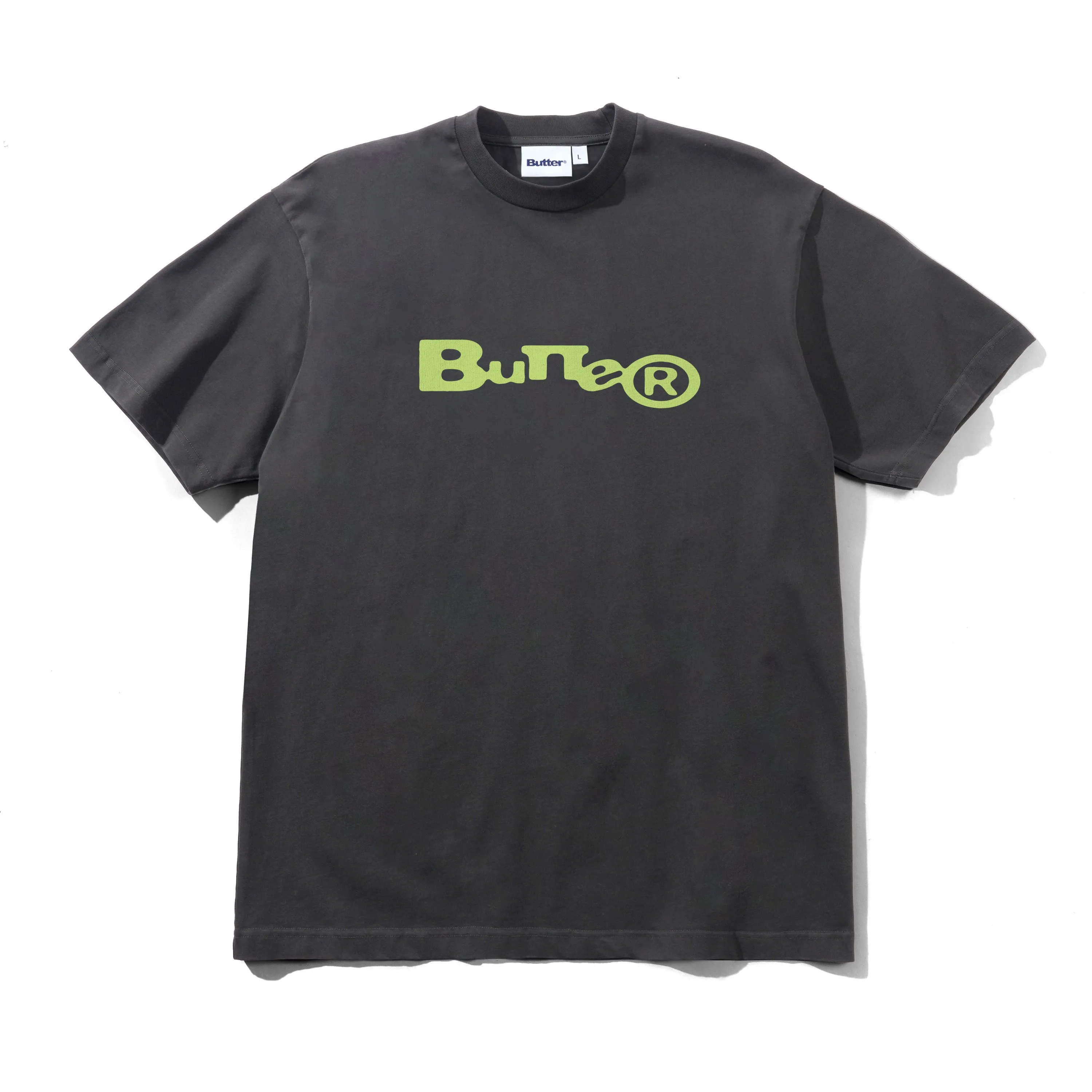 Registered Tee, Washed Black sold by Butter