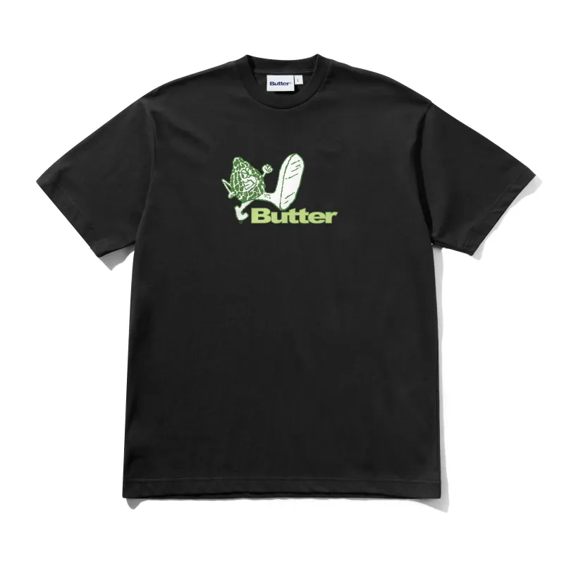 Steppin' Logo Tee, Black made by Butter