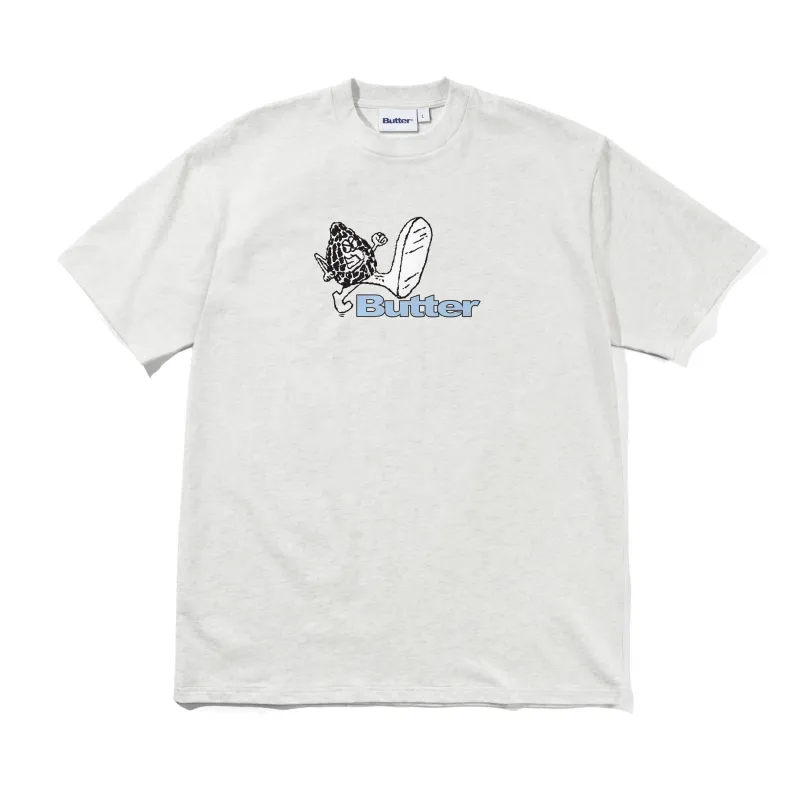Steppin' Logo Tee, Ash made by Butter