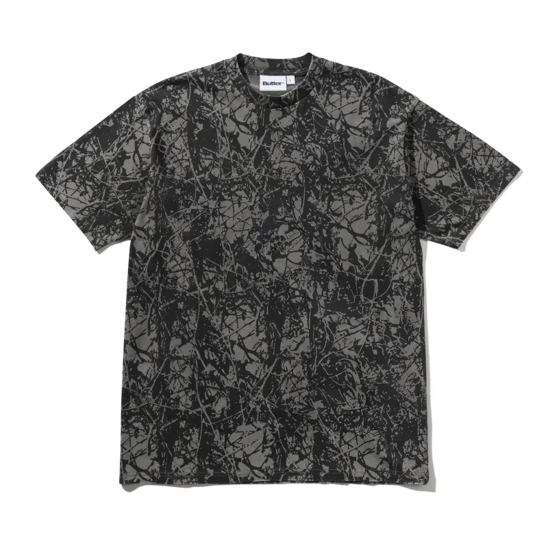 Woods Camo Tee, Washed Black sold by Butter