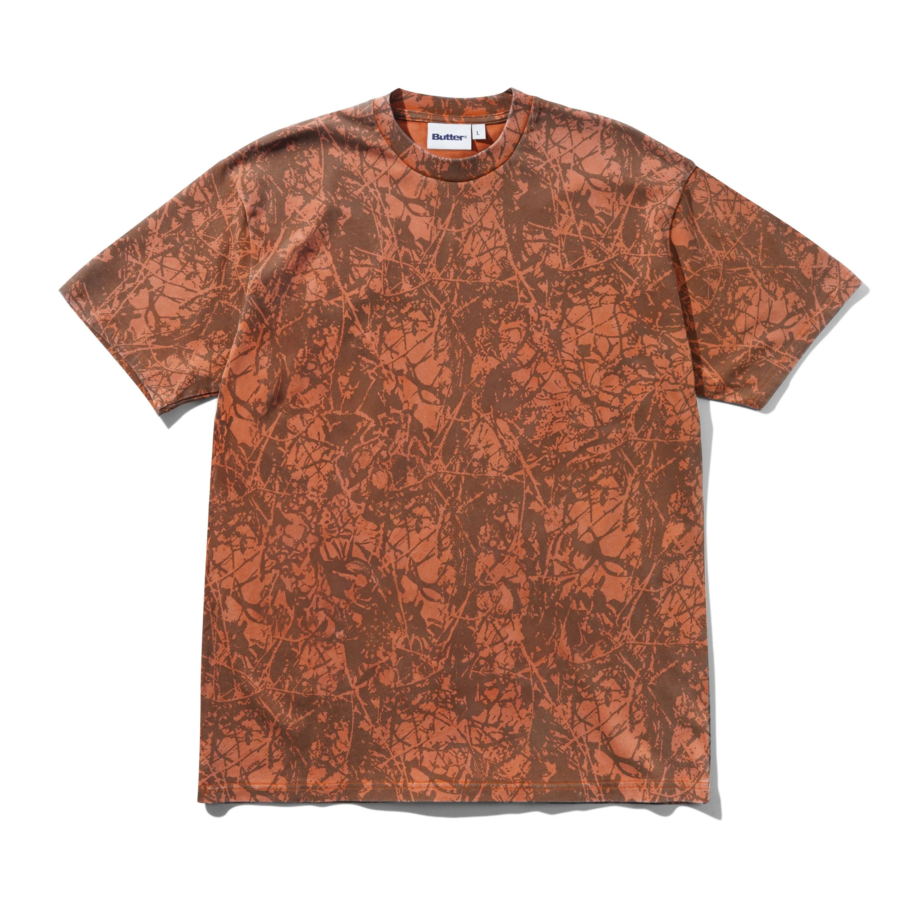 Woods Camo Tee, Washed Rust sold by Butter