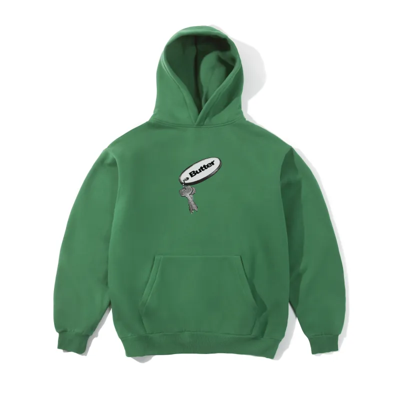 Key Chain Pullover Hood, Kelly Green made by Butter