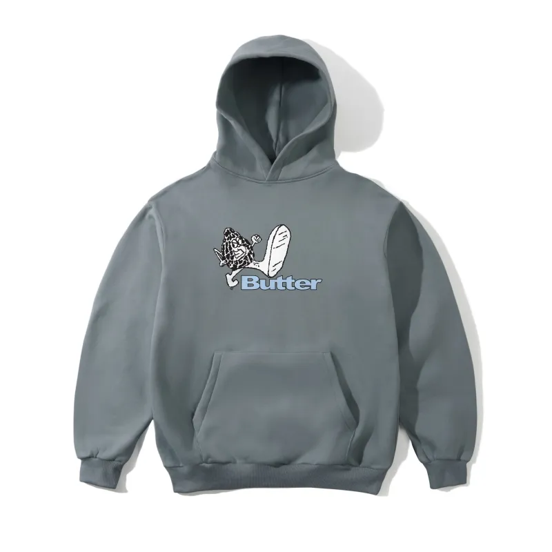 Steppin' Logo Pullover Hood, Dull Mint sold by Butter