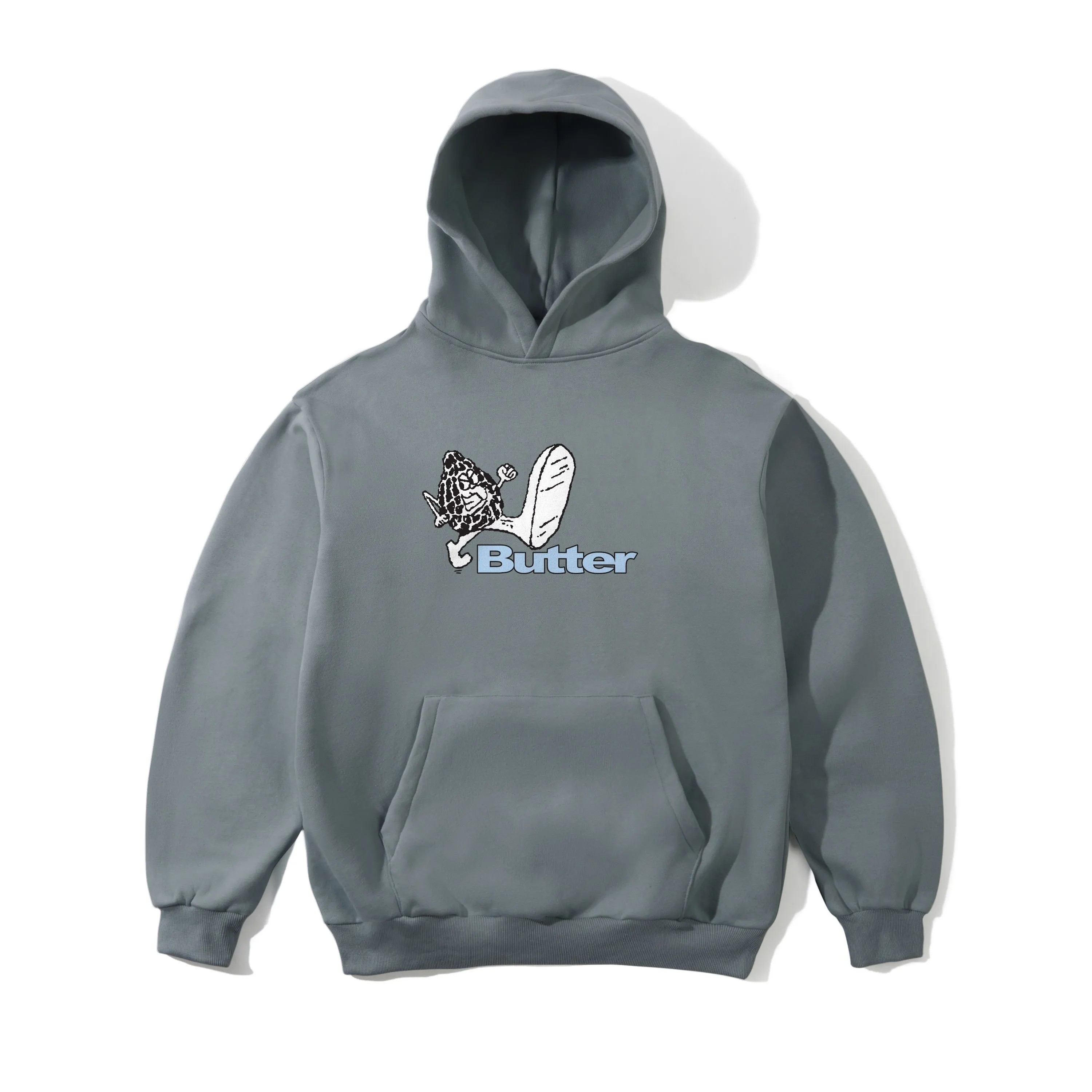 Steppin' Logo Pullover Hood, Dull Mint sold by Butter