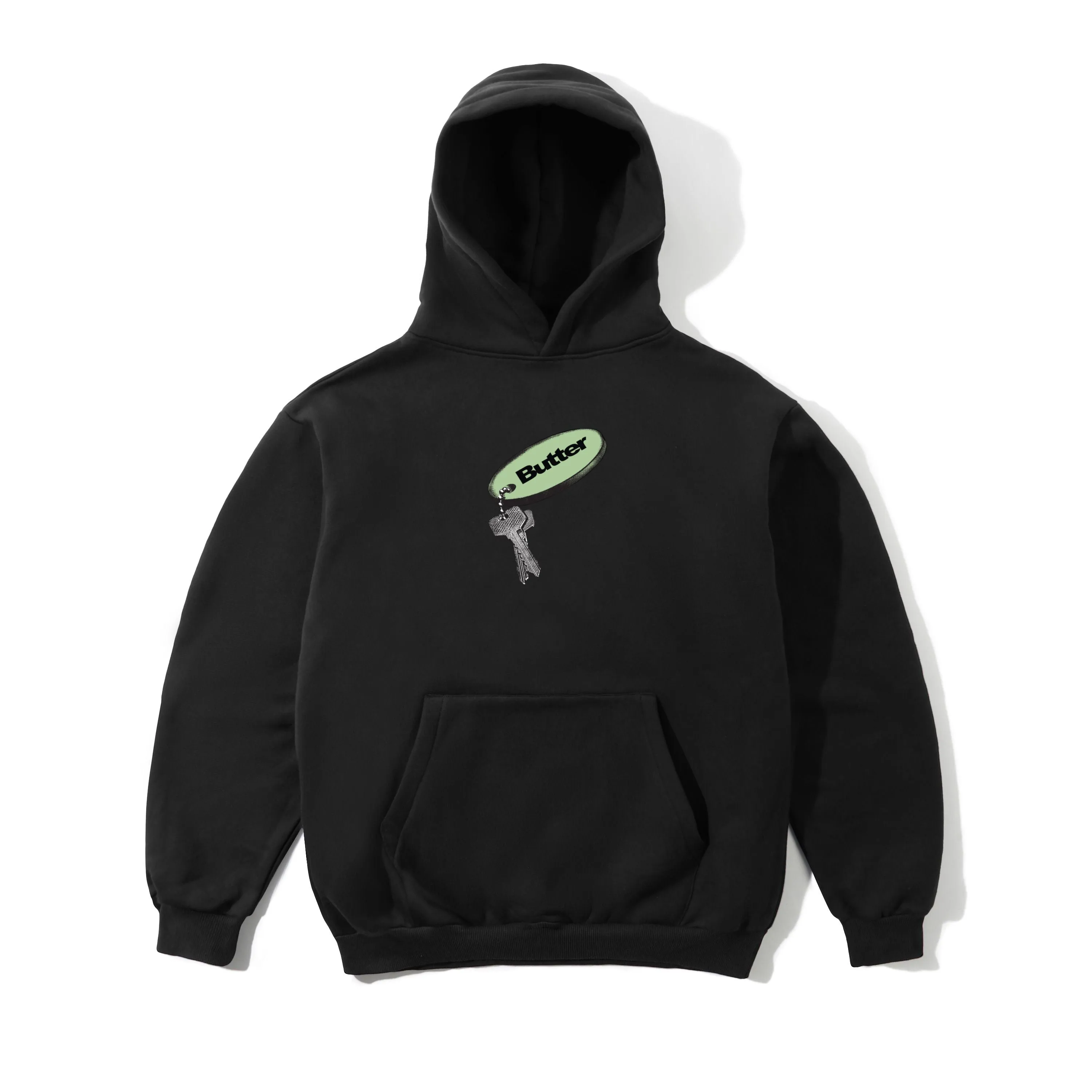 Key Chain Pullover Hood, Black sold by Butter