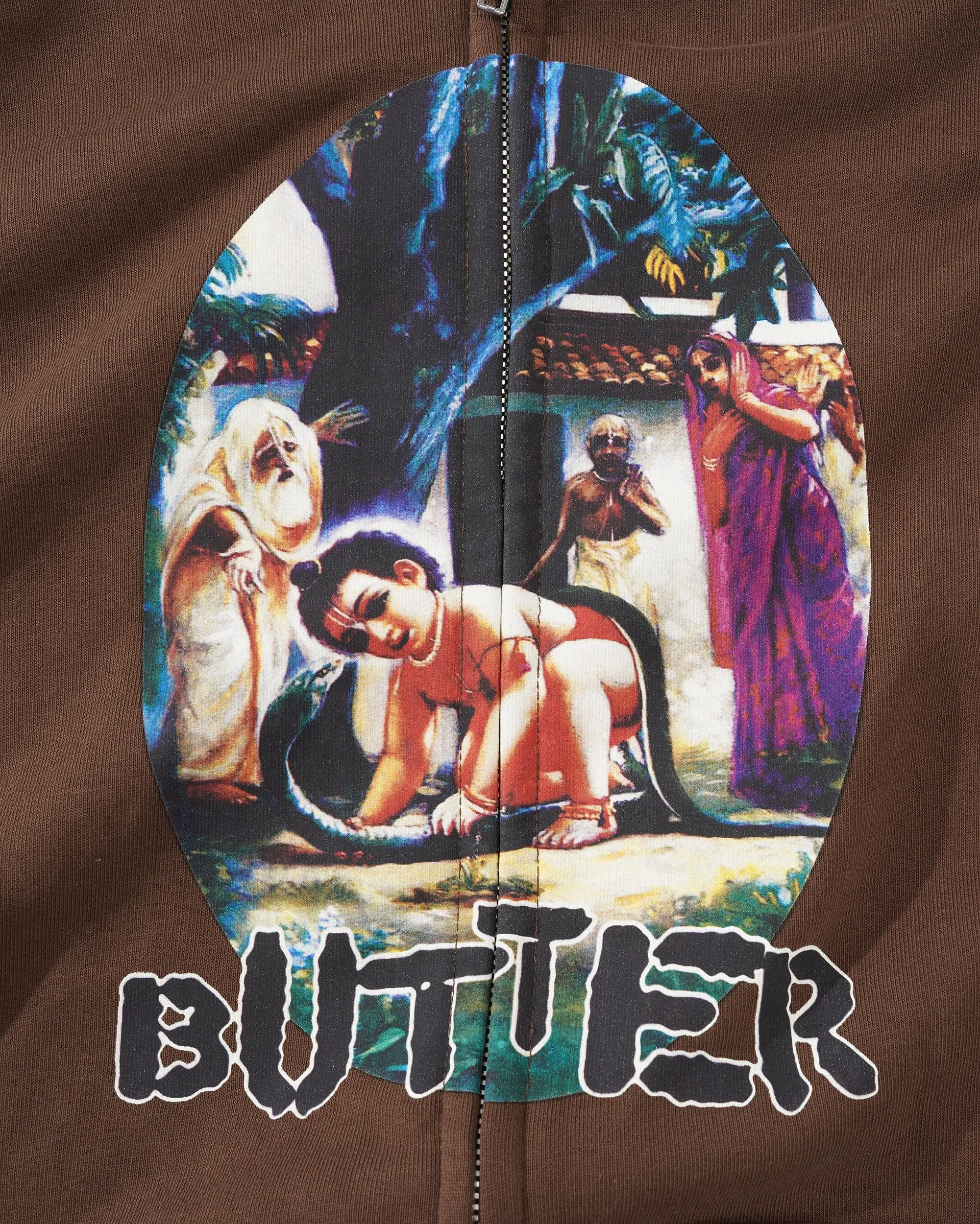 Nimai Zip-Thru Hood, Washed Brown sold by Butter product image thumbnail 2