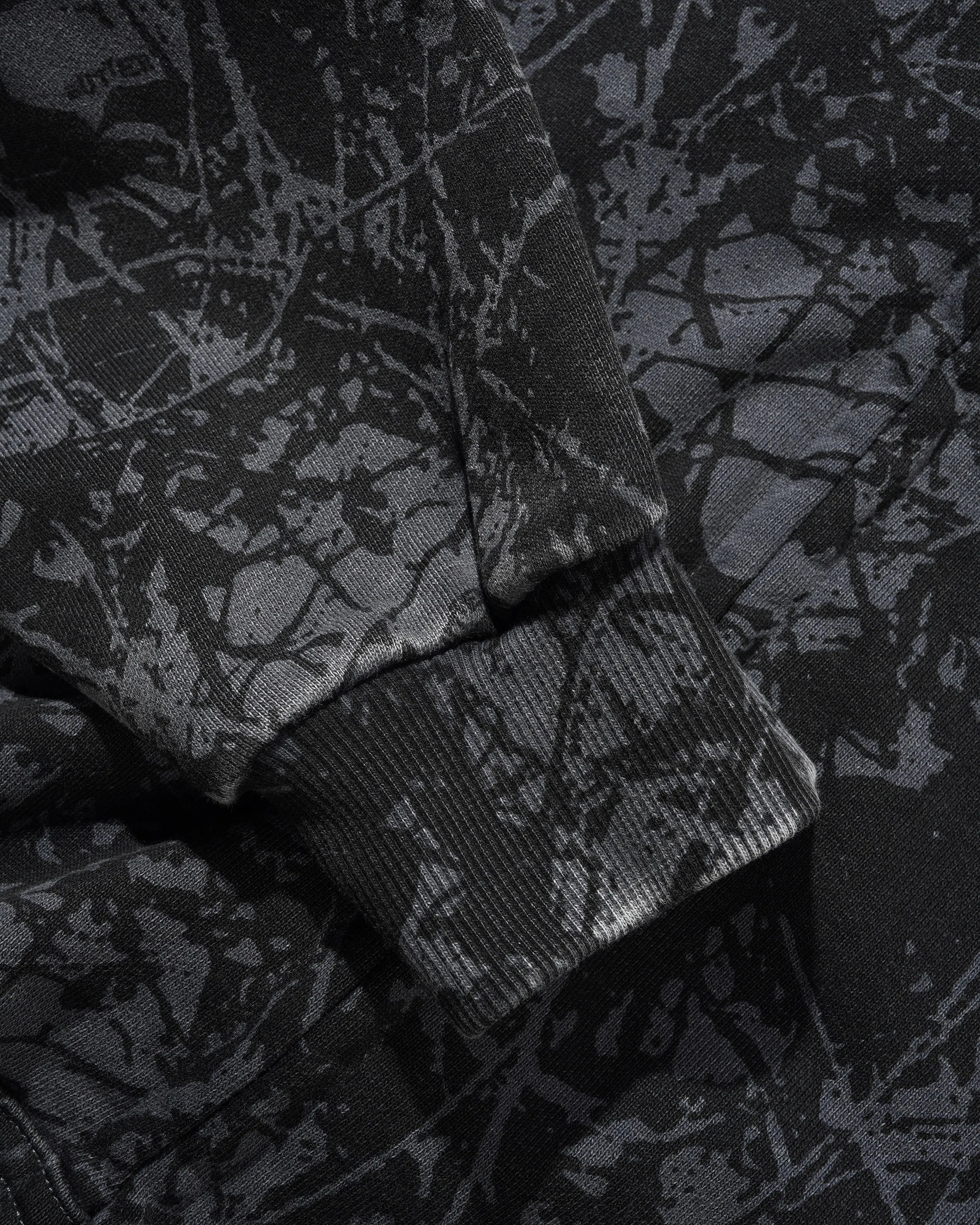 Woods Camo Zip-Thru Hood, Washed Black sold by Butter product image thumbnail 4