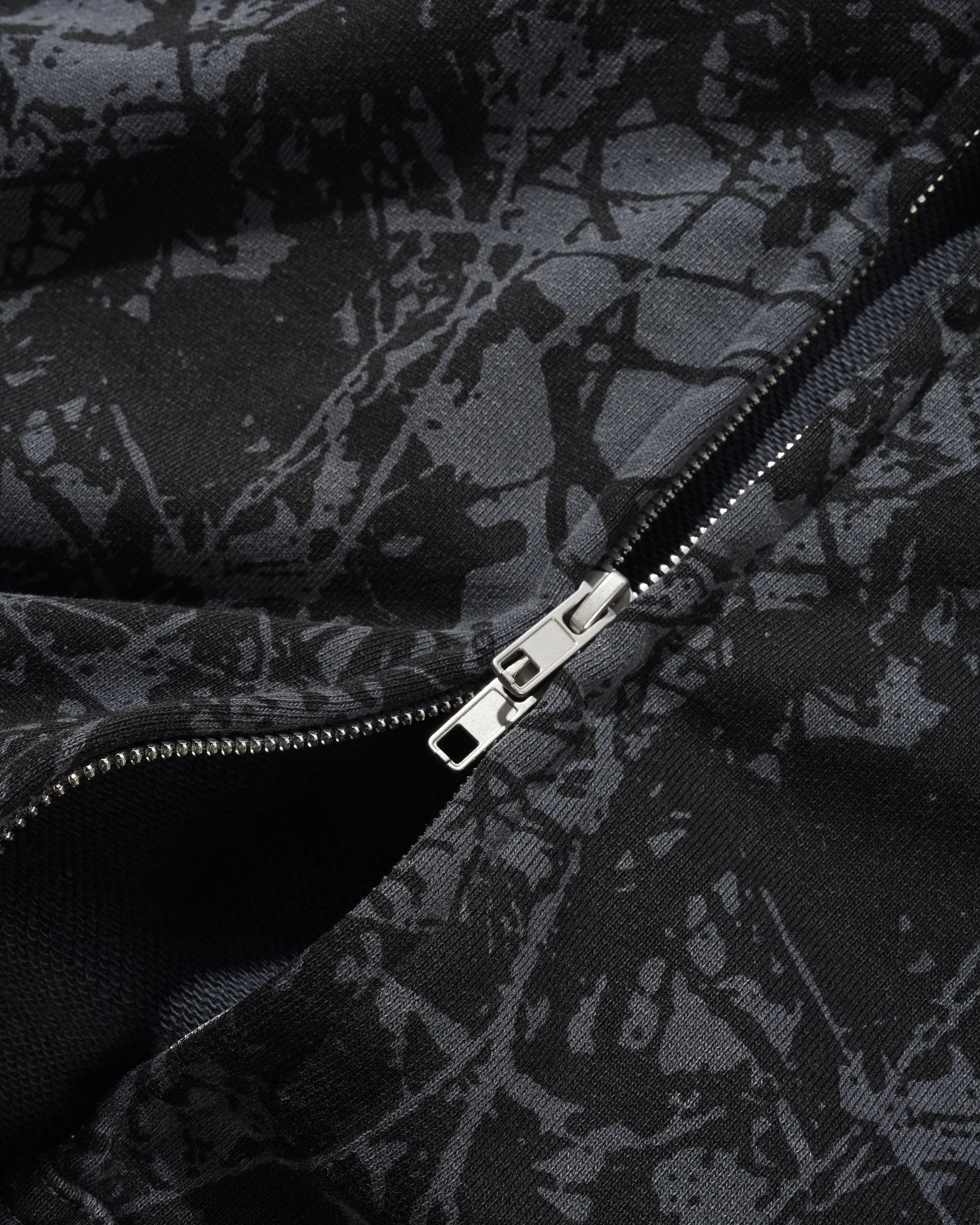 Woods Camo Zip-Thru Hood, Washed Black sold by Butter product image thumbnail 2