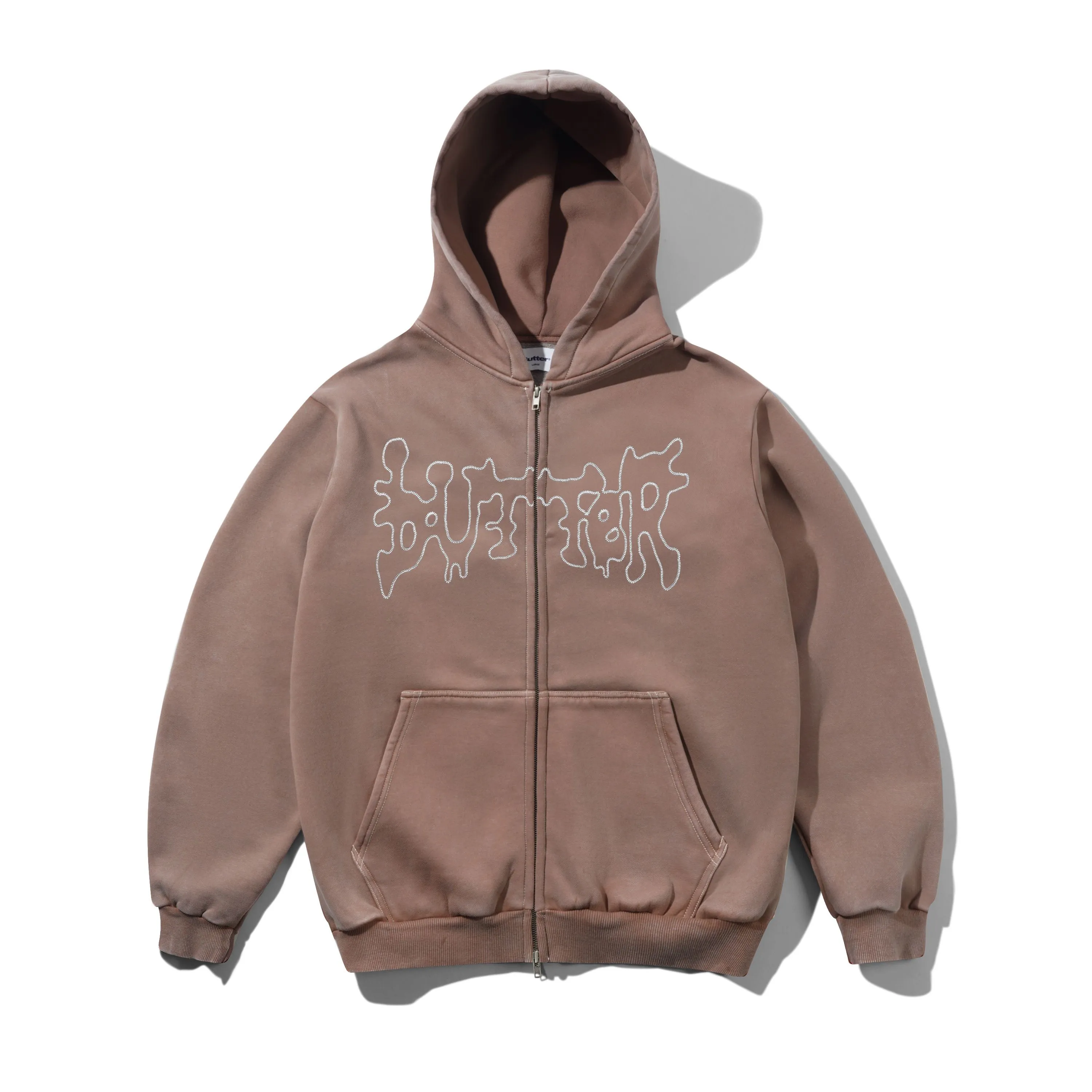 Blotch Zip-Thru Hood, Washed Berry sold by Butter