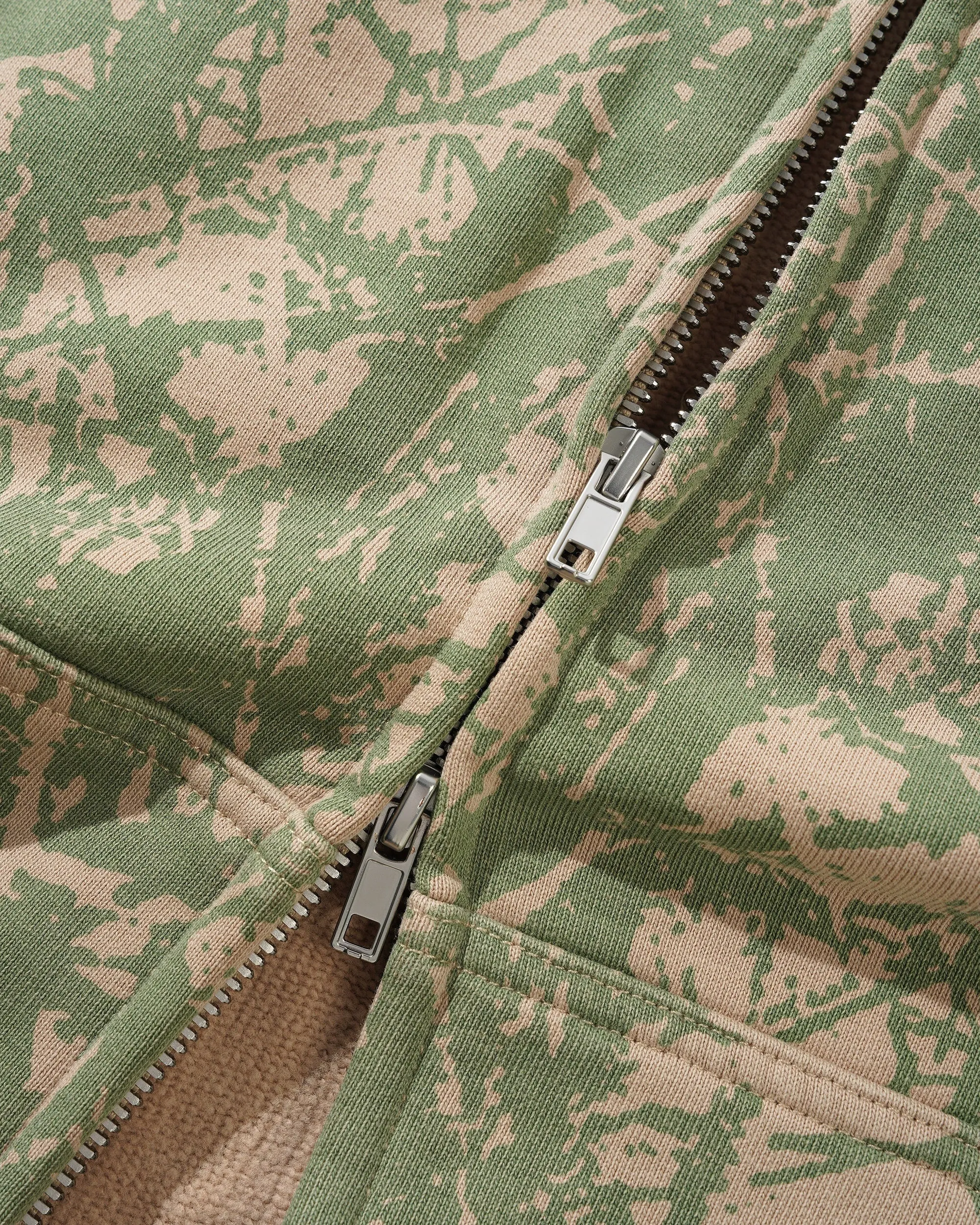 Woods Camo Zip-Thru Hood, Washed Sage sold by Butter product image thumbnail 2