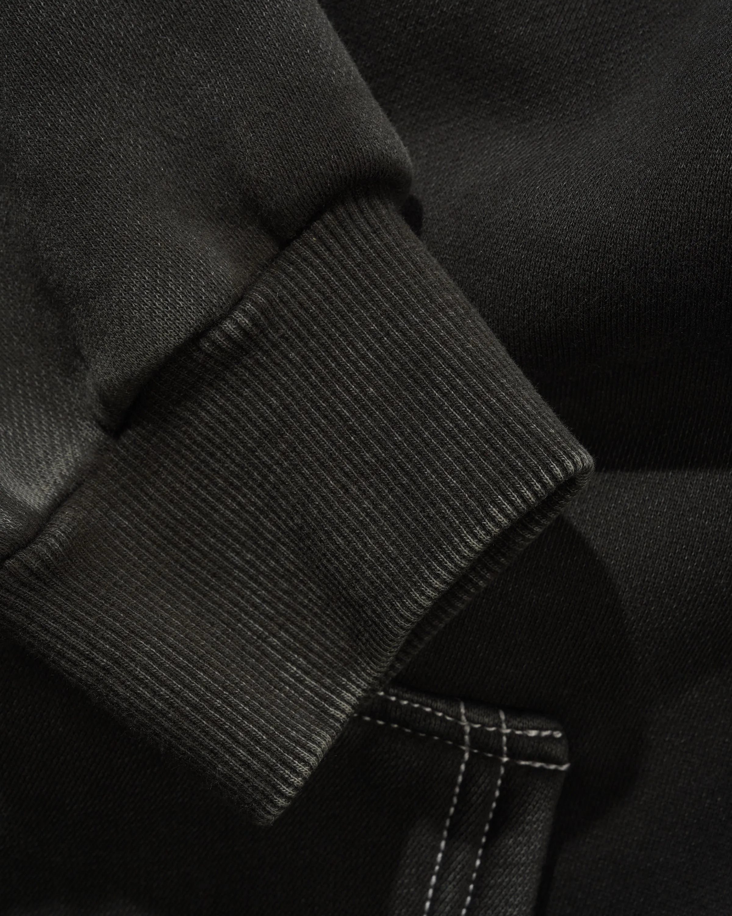 Blotch Zip-Thru Hood, Washed Black sold by Butter product image thumbnail 3