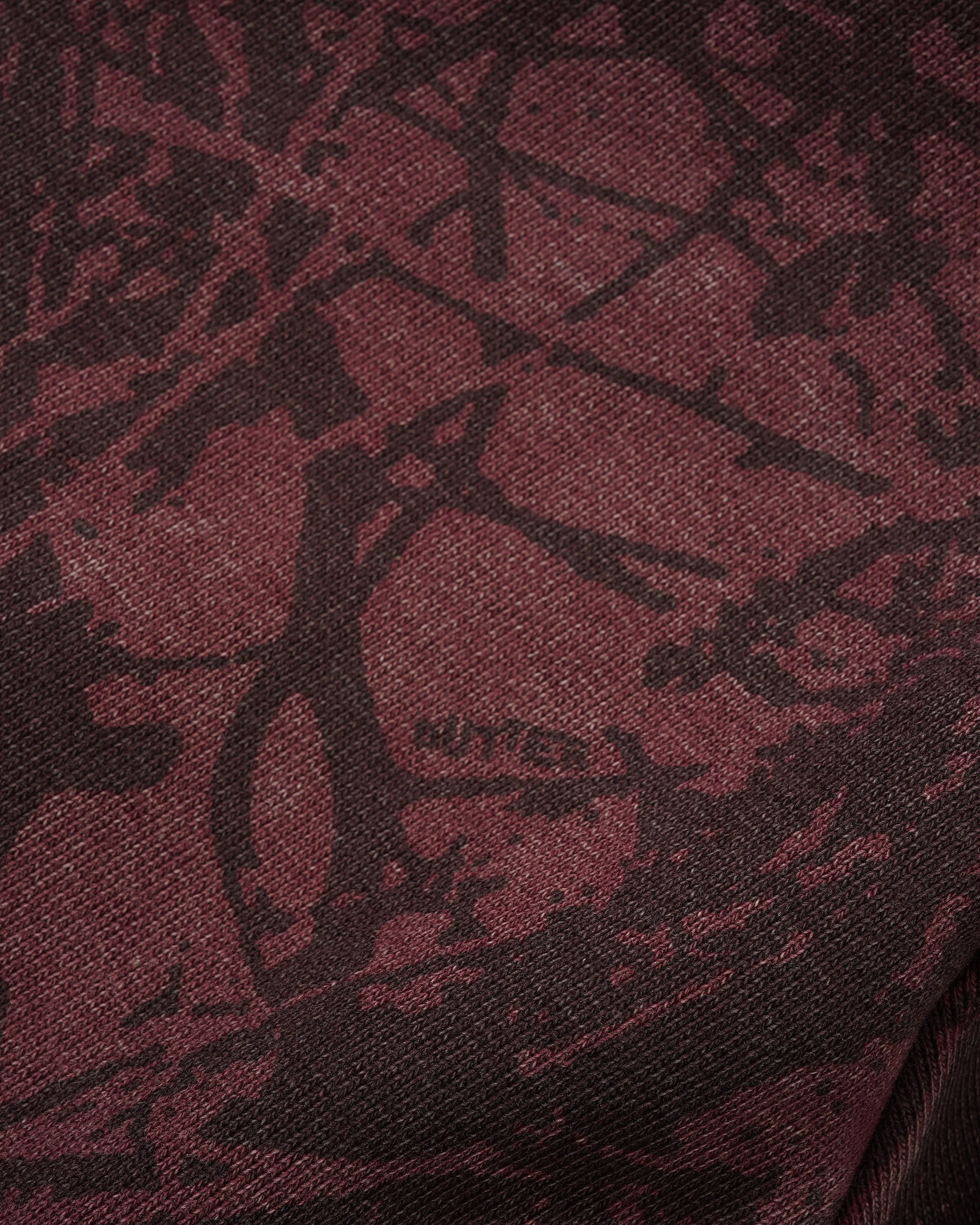 Woods Camo Zip-Thru Hood, Washed Burgundy sold by Butter product image thumbnail 3
