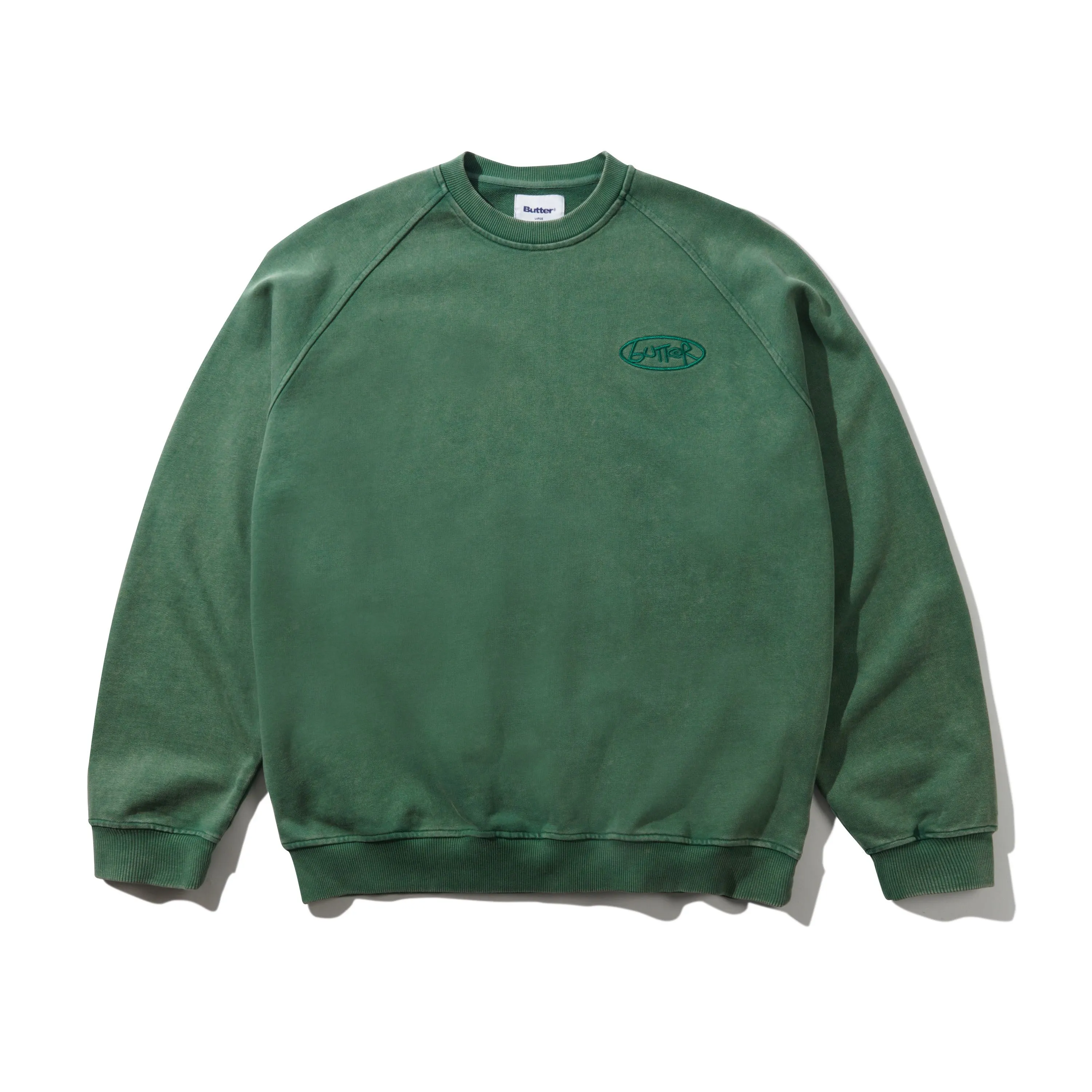 Scrubbed Crewneck, Fern sold by Butter