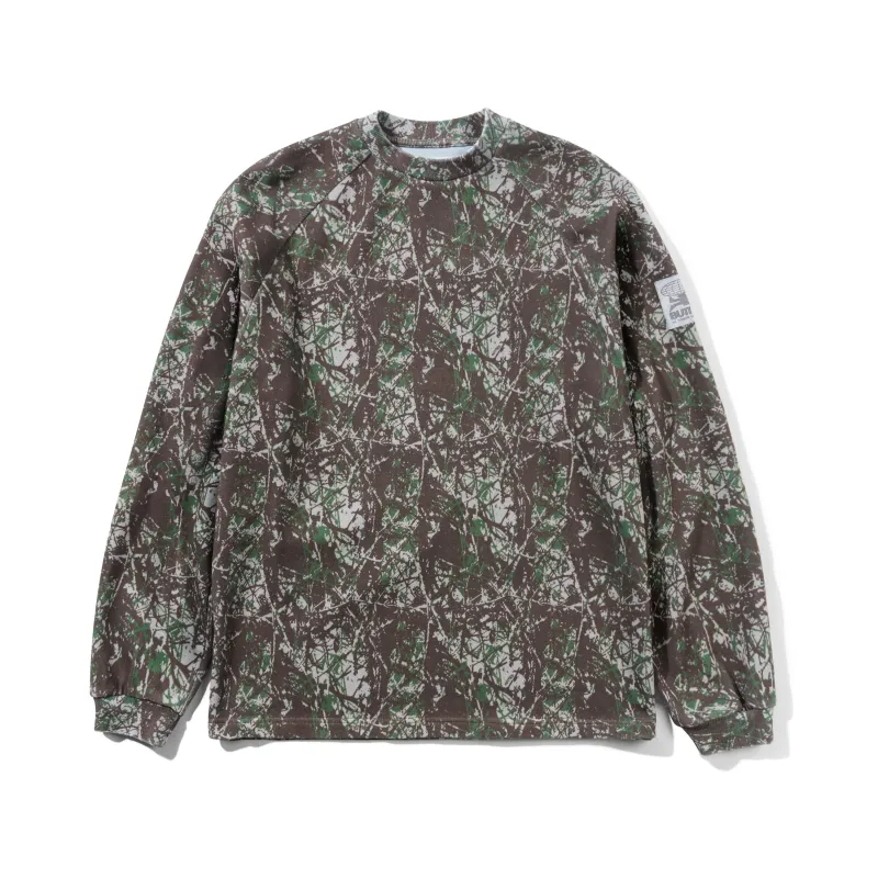 Principal Crewneck, Woods Camo sold by Butter