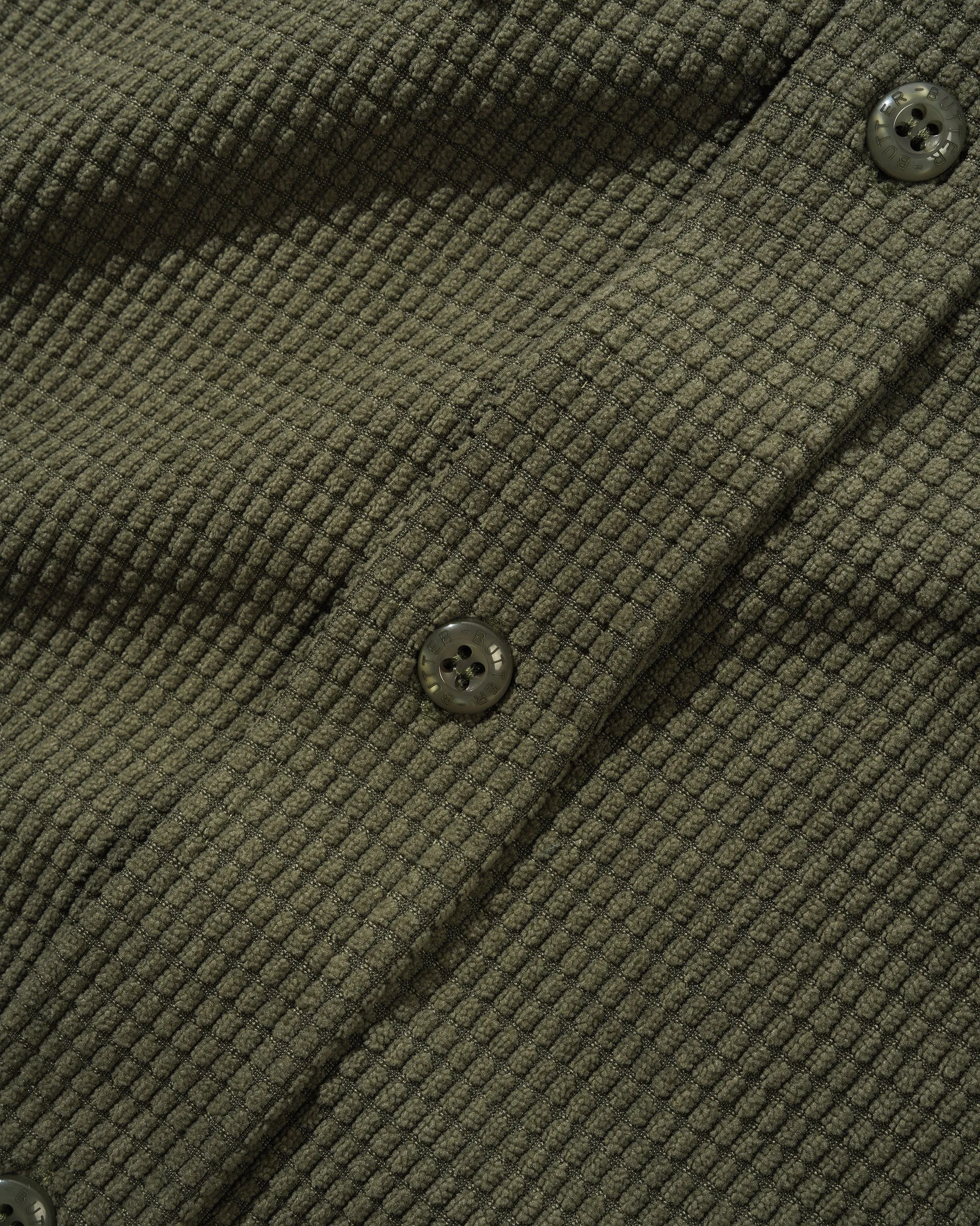 Grid Cord Overshirt, Olive sold by Butter product image thumbnail 3