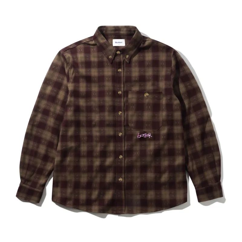 Sirocco Shirt, Plum / Taupe made by Butter