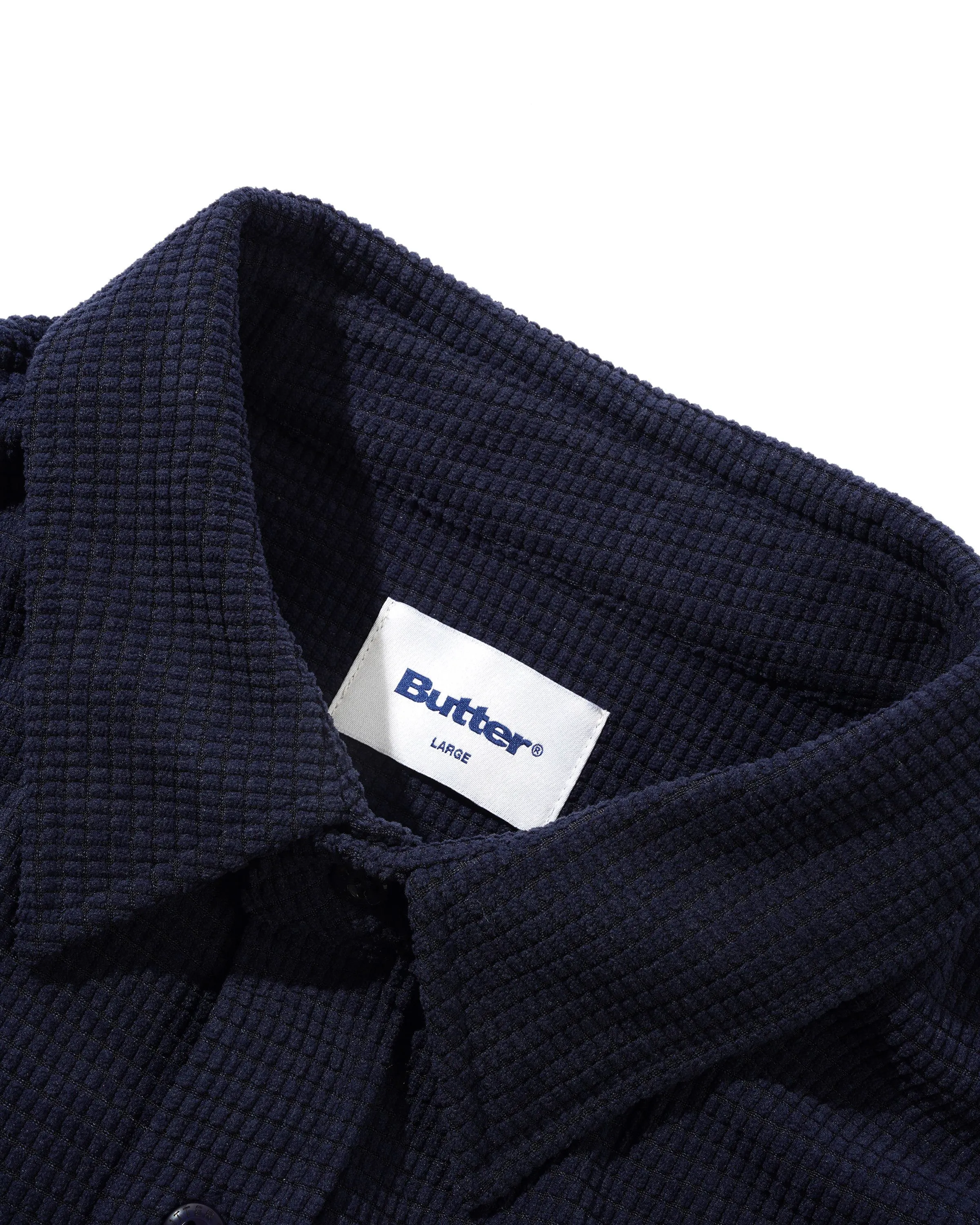 Grid Cord Overshirt, Navy sold by Butter product image thumbnail 4