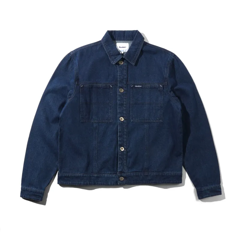 Trucker Denim Jacket, Dark Blue made by Butter