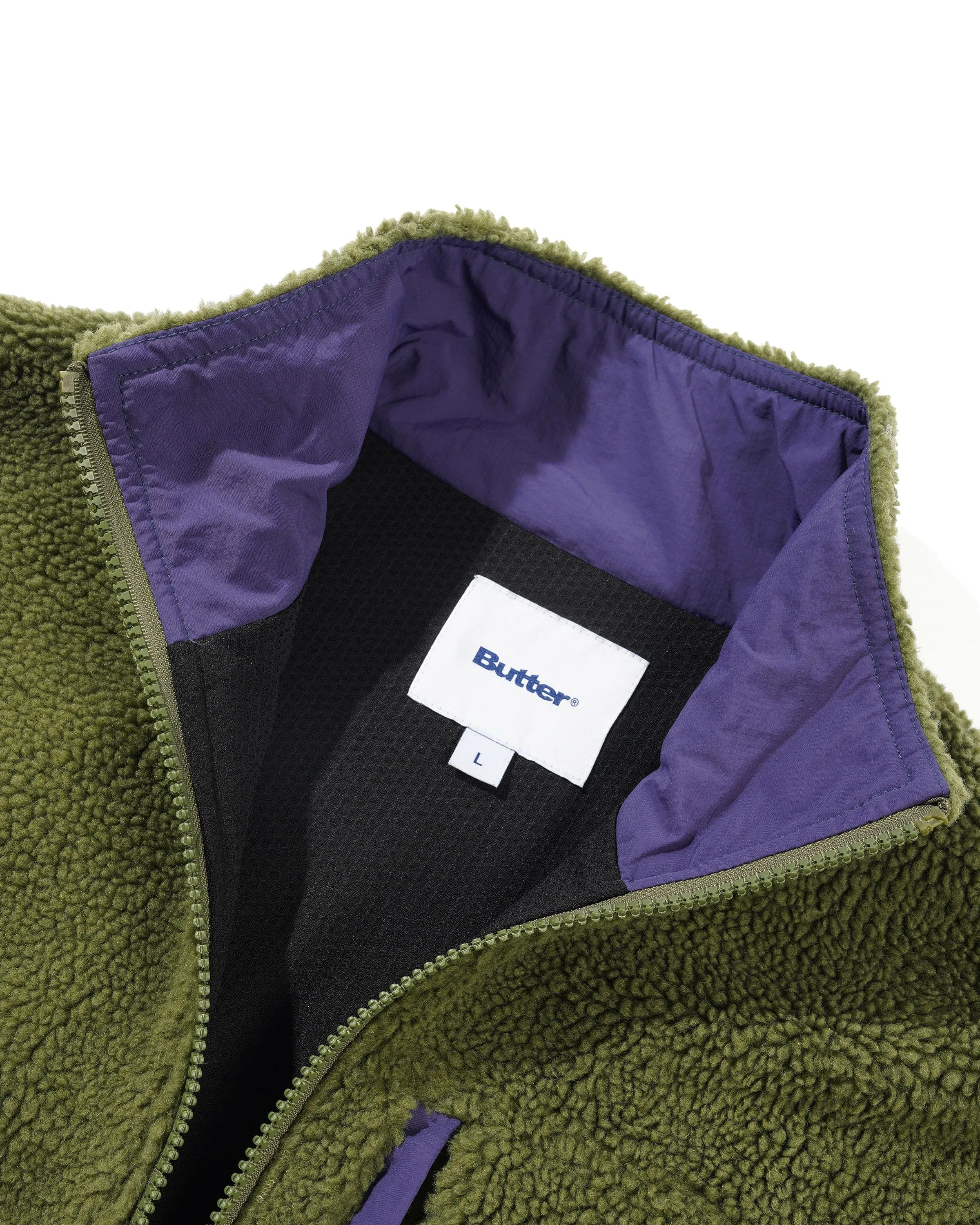 Terrain Highpile Jacket, Moss sold by Butter product image thumbnail 4