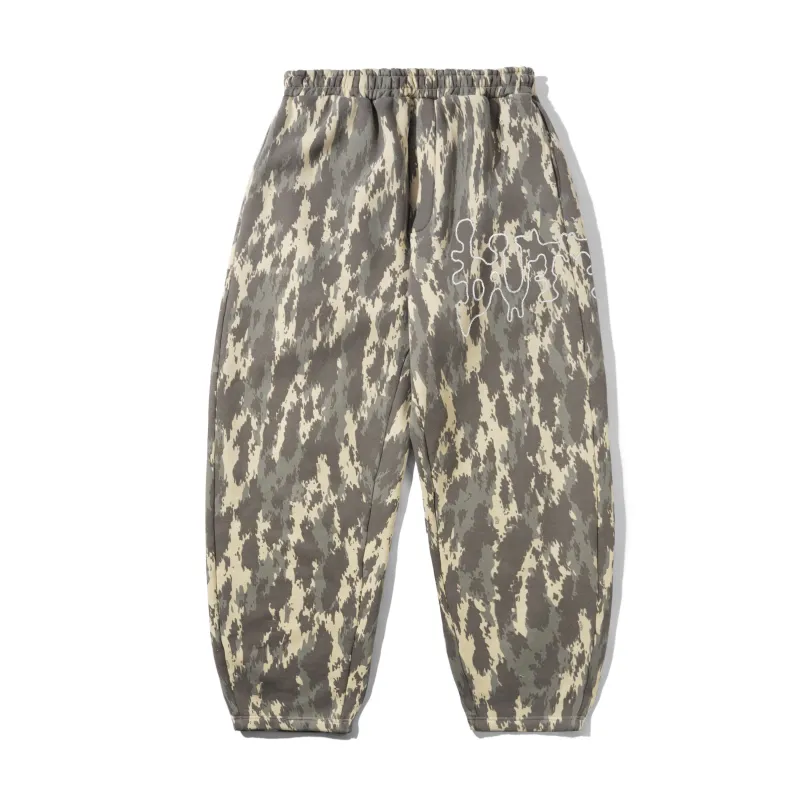 Blotch Fleece Pants, Washed Camo sold by Butter