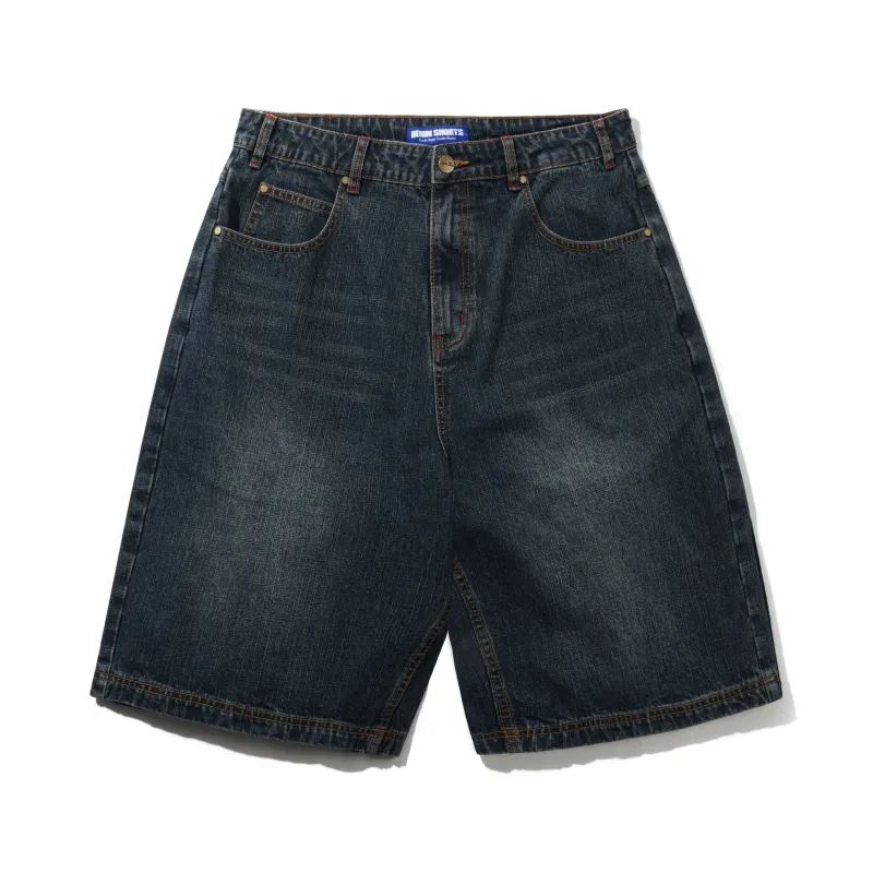 Blotch Denim Shorts, Streaky Navy made by Butter