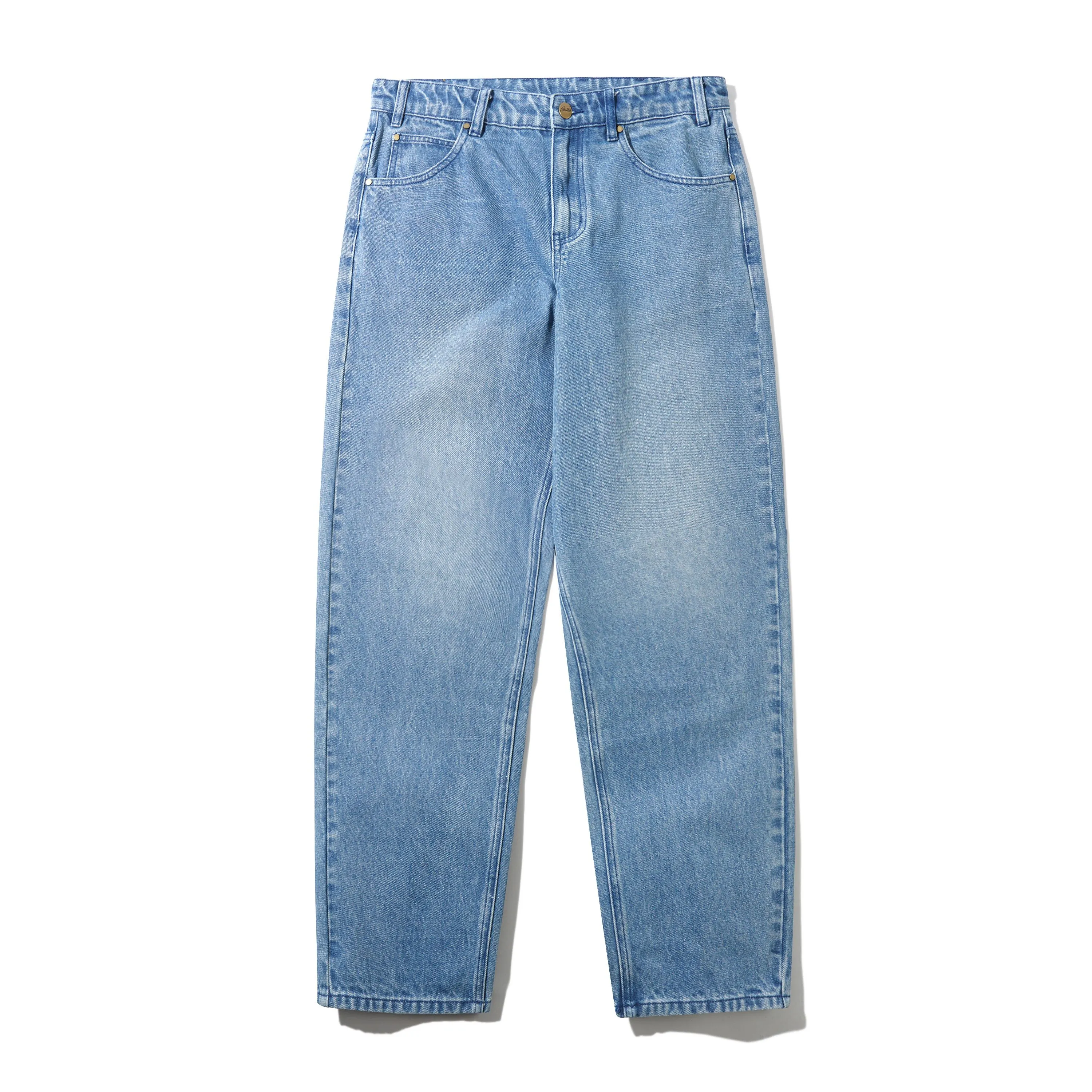 Straight Leg Denim Jeans, Distressed Indigo sold by Butter