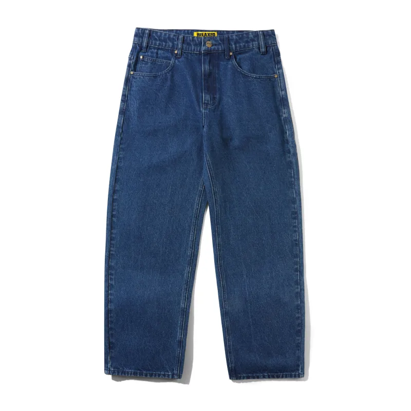 Racer Denim Jeans, Washed Dark Blue made by Butter