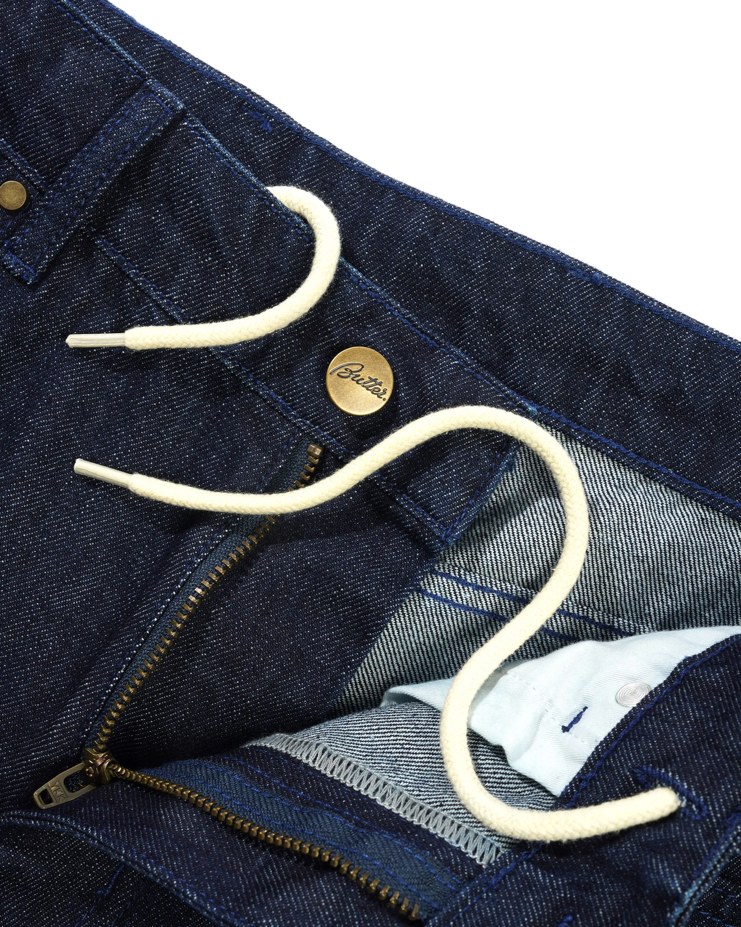 Straight Leg Denim Jeans, Dark Indigo sold by Butter product image thumbnail 4