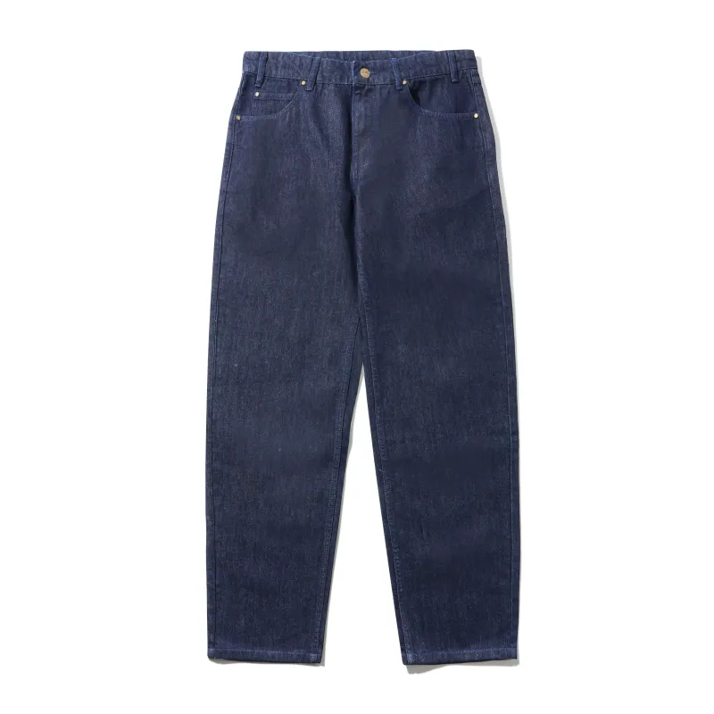 Straight Leg Denim Jeans, Dark Indigo made by Butter