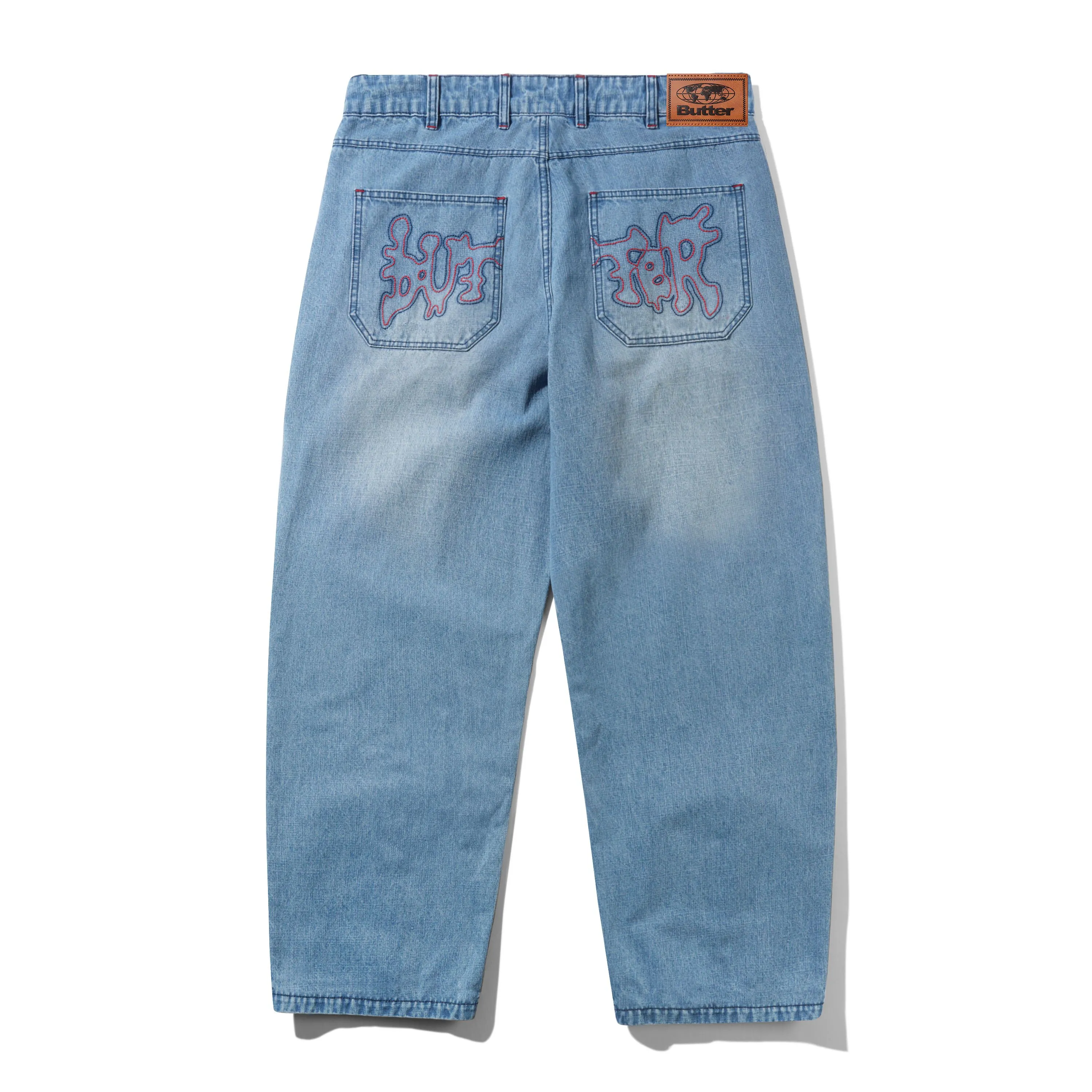 Blotch Denim Jeans, Streaky Blue sold by Butter product image thumbnail 2