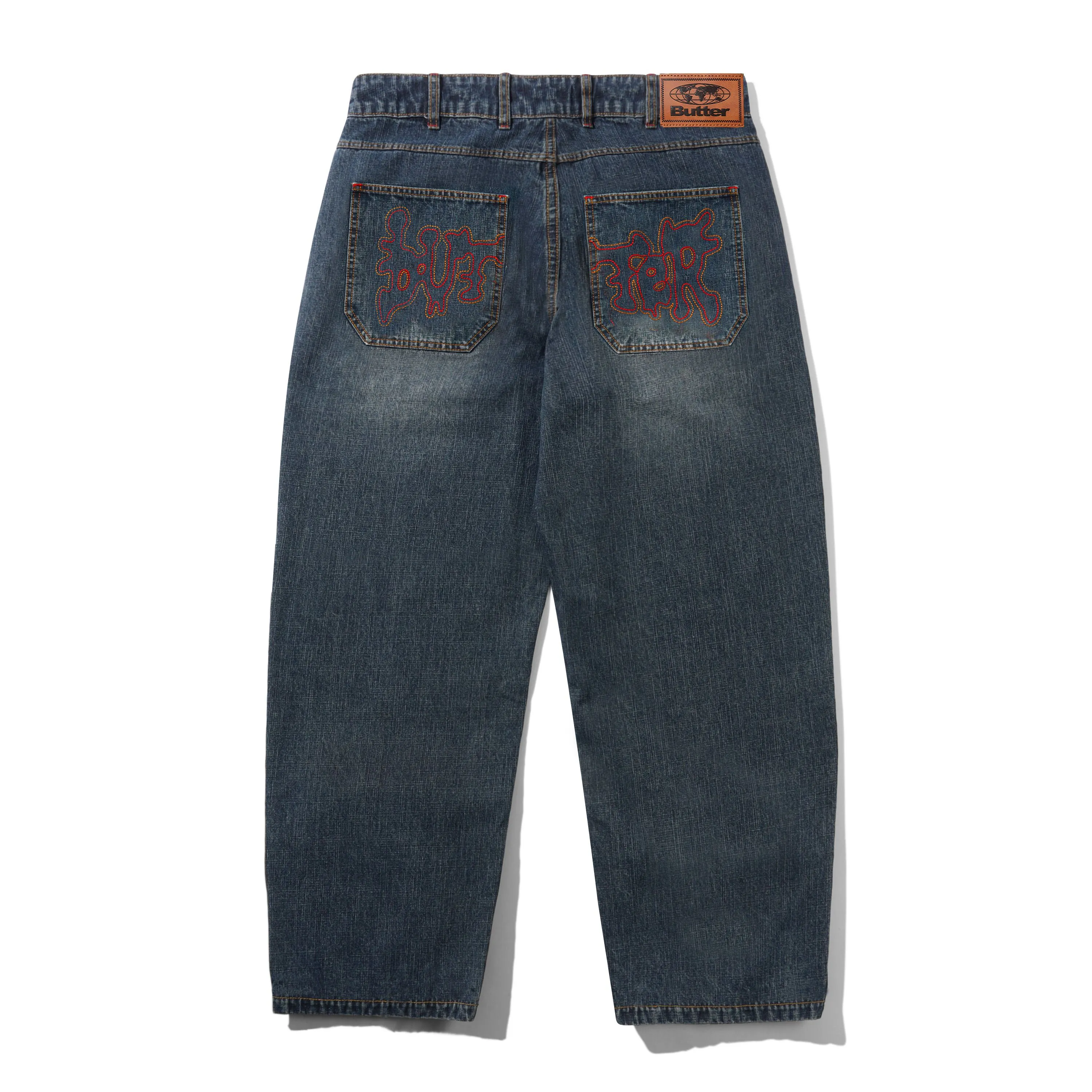 Blotch Denim Jeans, Streaky Navy sold by Butter product image thumbnail 2