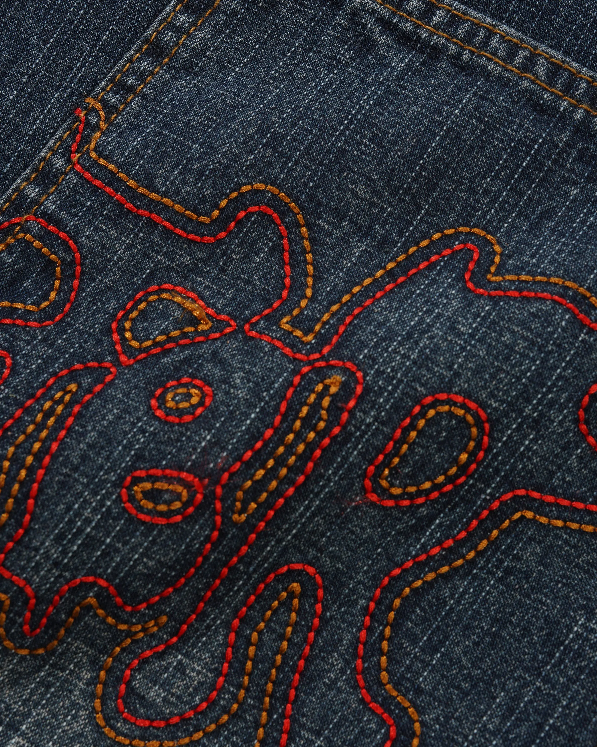 Blotch Denim Jeans, Streaky Navy sold by Butter product image thumbnail 3