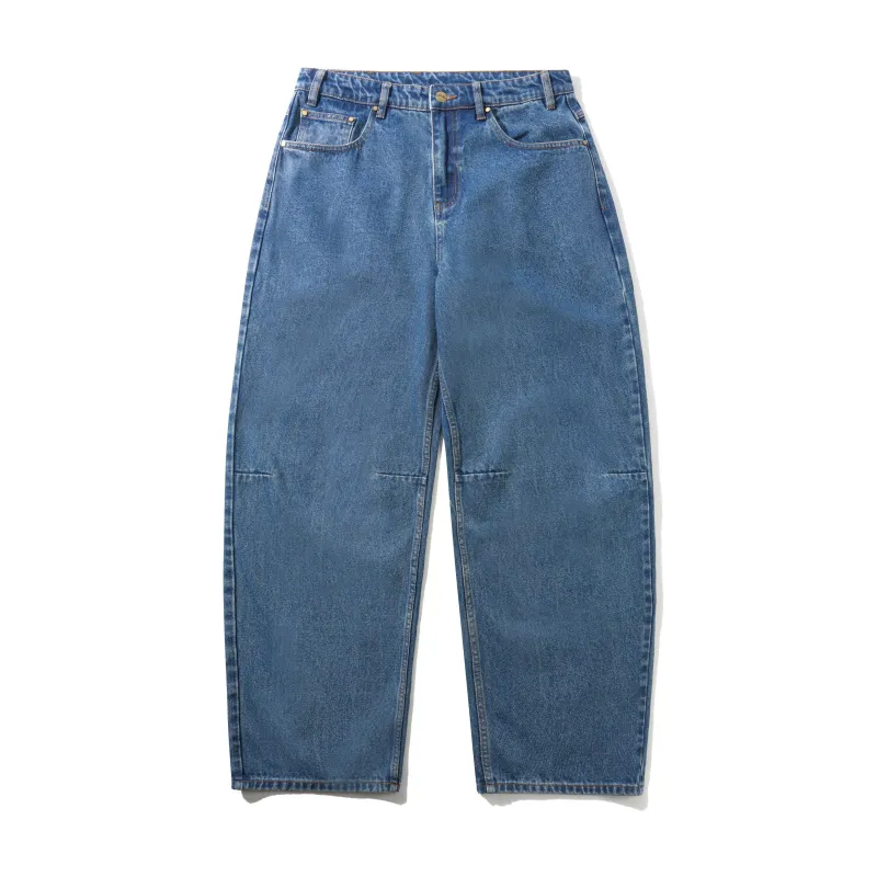 Wide Cut Denim Jeans, Mid Blue sold by Butter