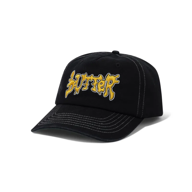 Blotch 5 Panel Cap, Black made by Butter