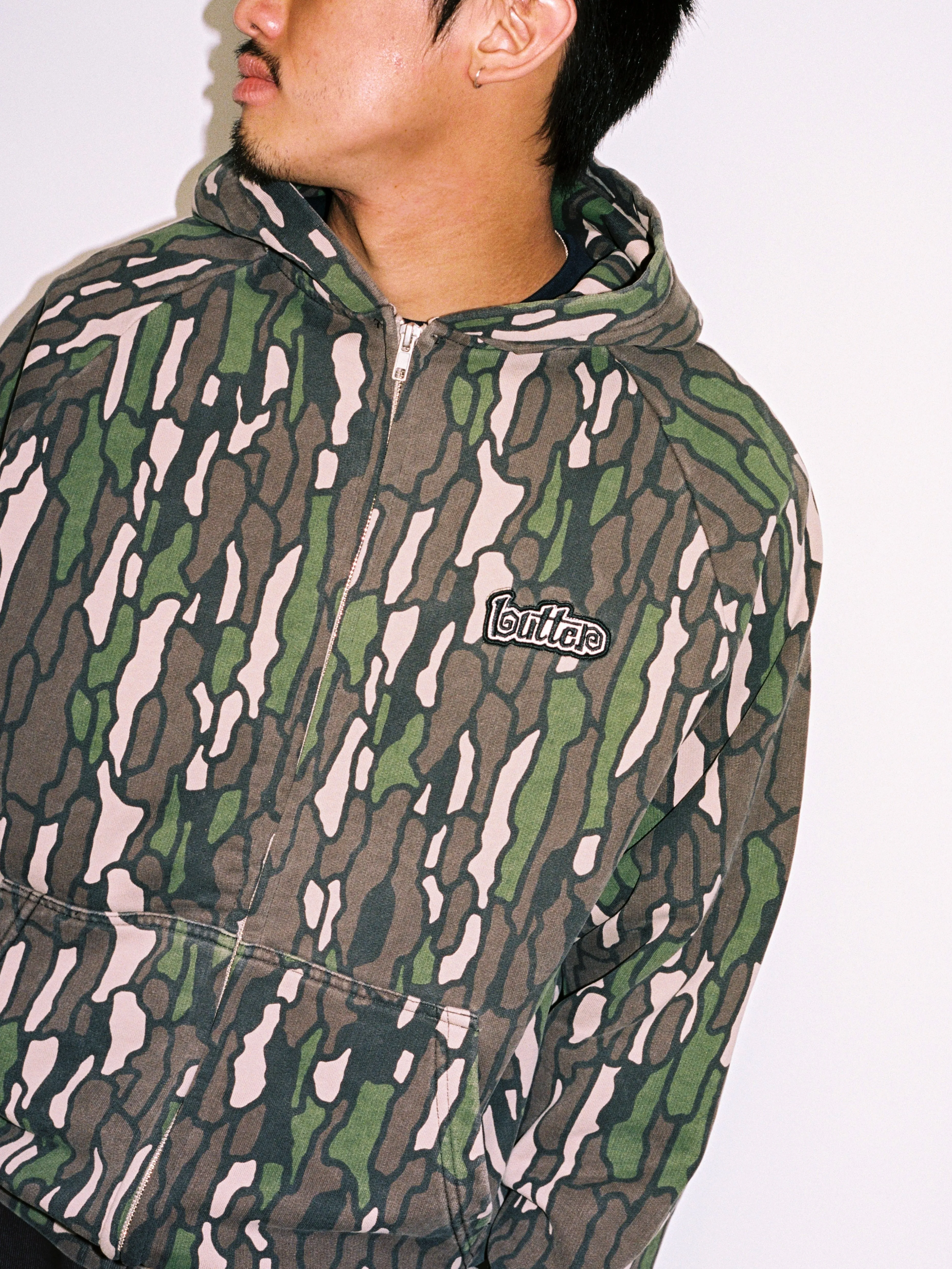 Swirl Zip-Thru Hood, Camo sold by Butter product image thumbnail 5