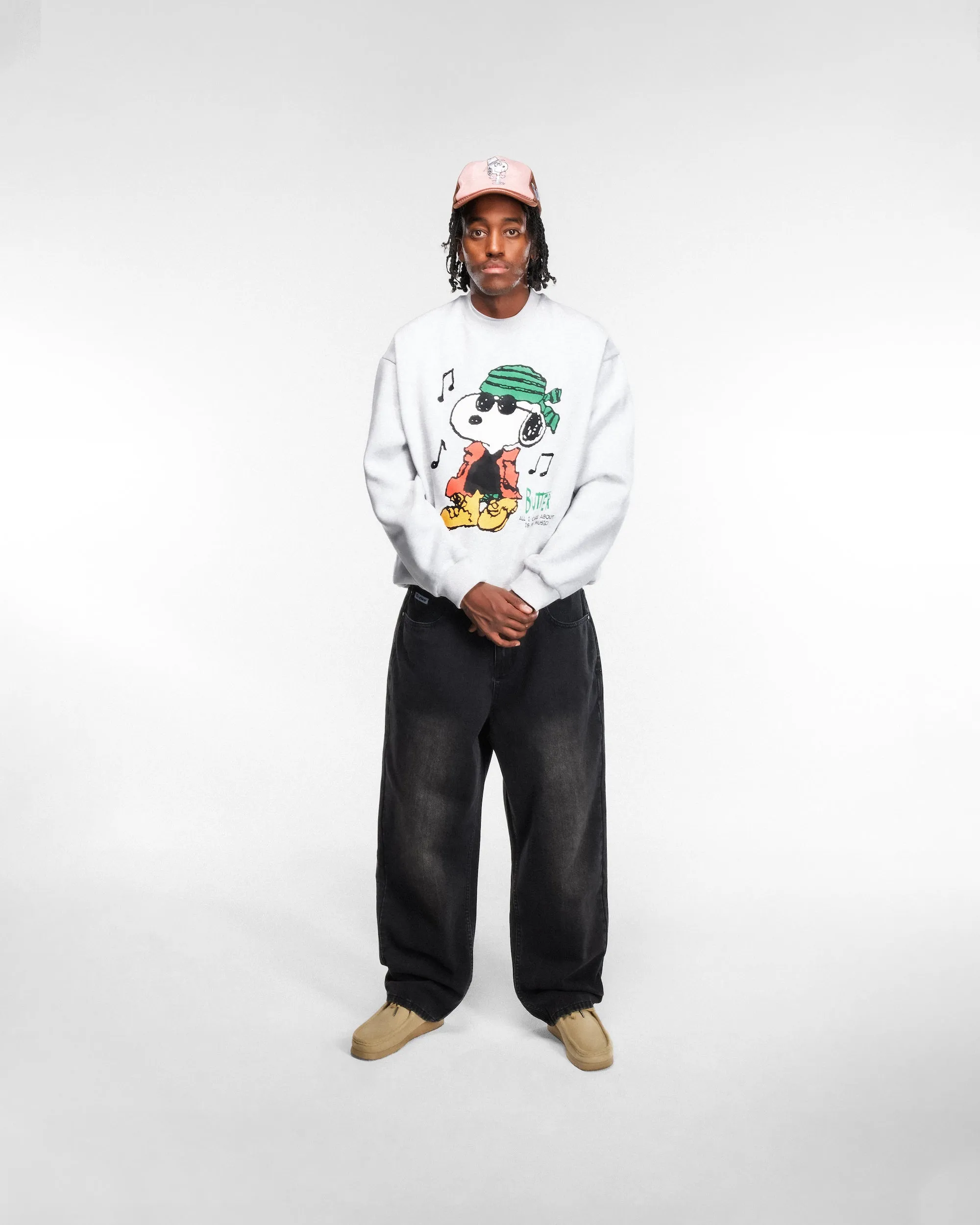 Music Crewneck, Ash sold by Butter product image thumbnail 4