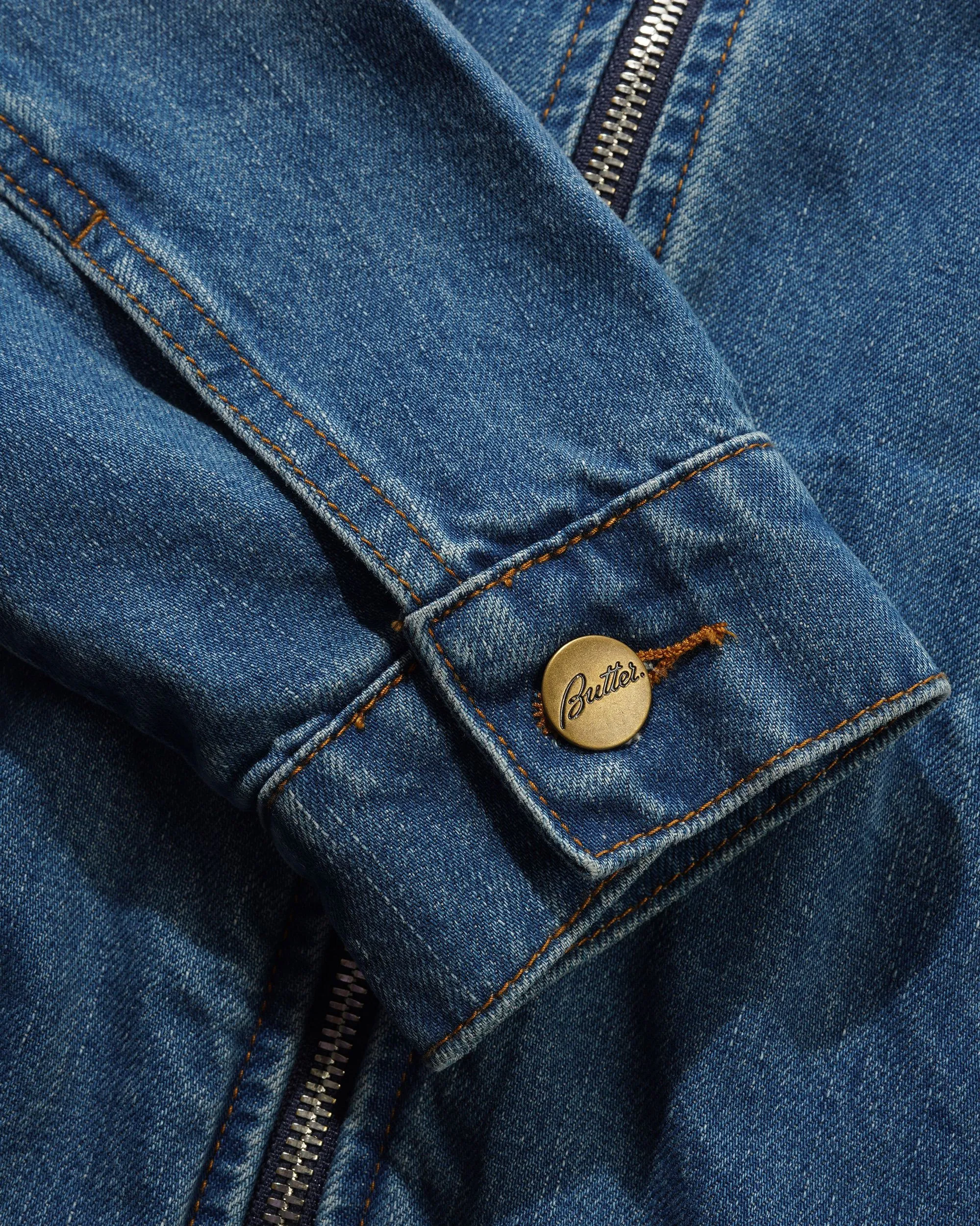 Spike Jacket, Distressed Indigo sold by Butter product image thumbnail 5