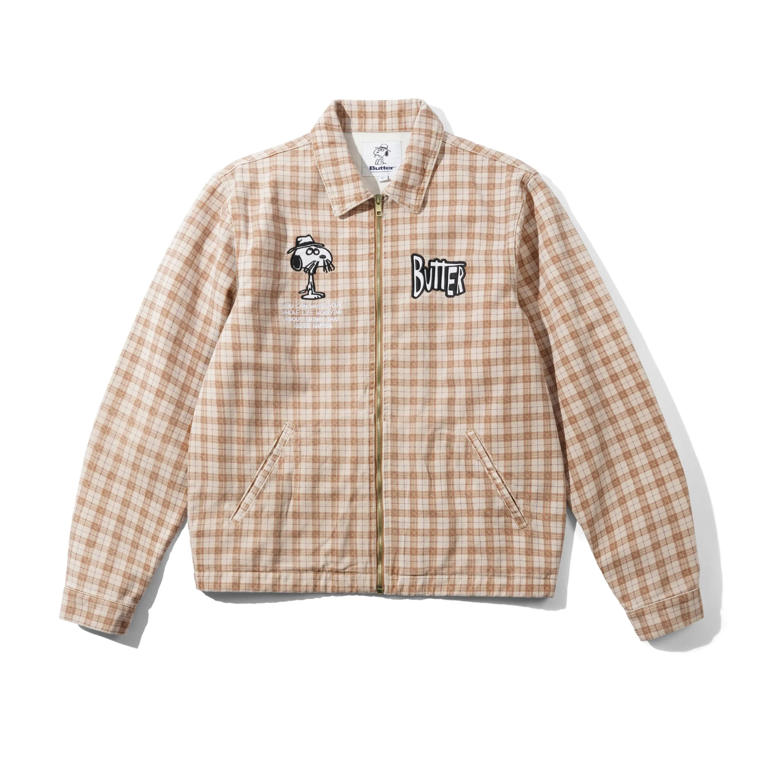 Spike Jacket, Sandstone Plaid sold by Butter