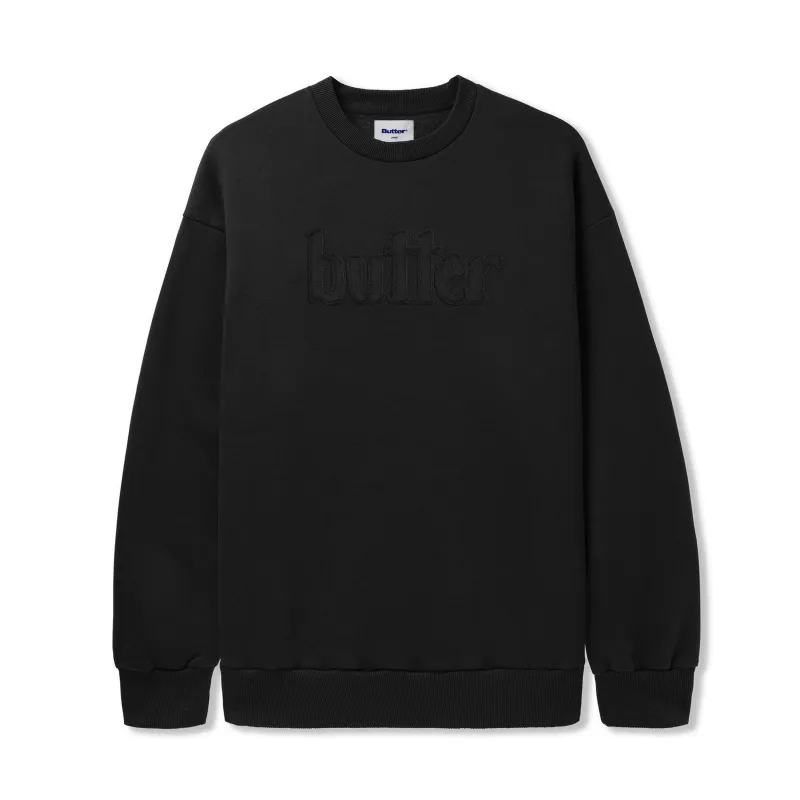Cutout Applique Crewneck, Black sold by Butter