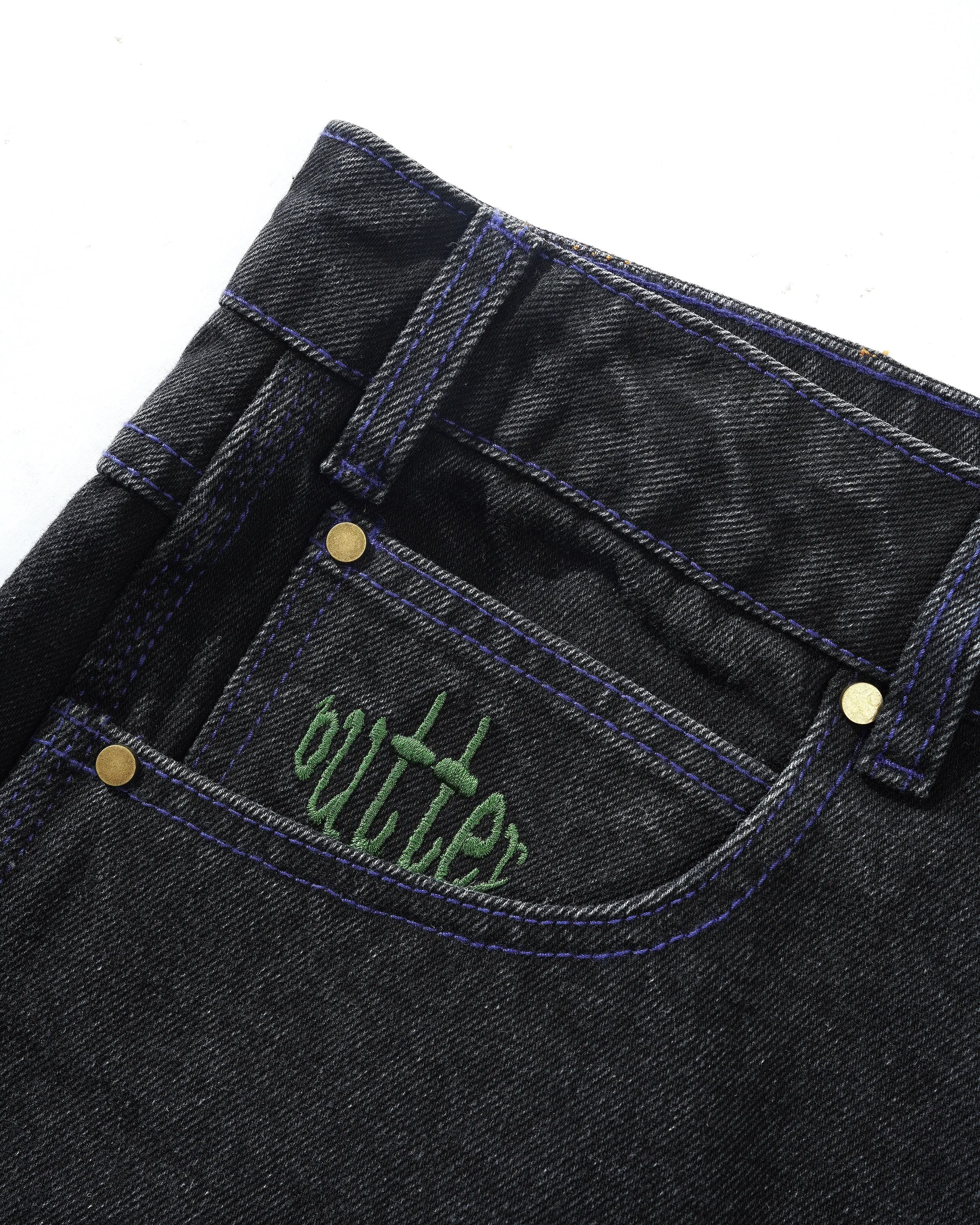 Spider Denim Jeans, Washed Black sold by Butter product image thumbnail 4