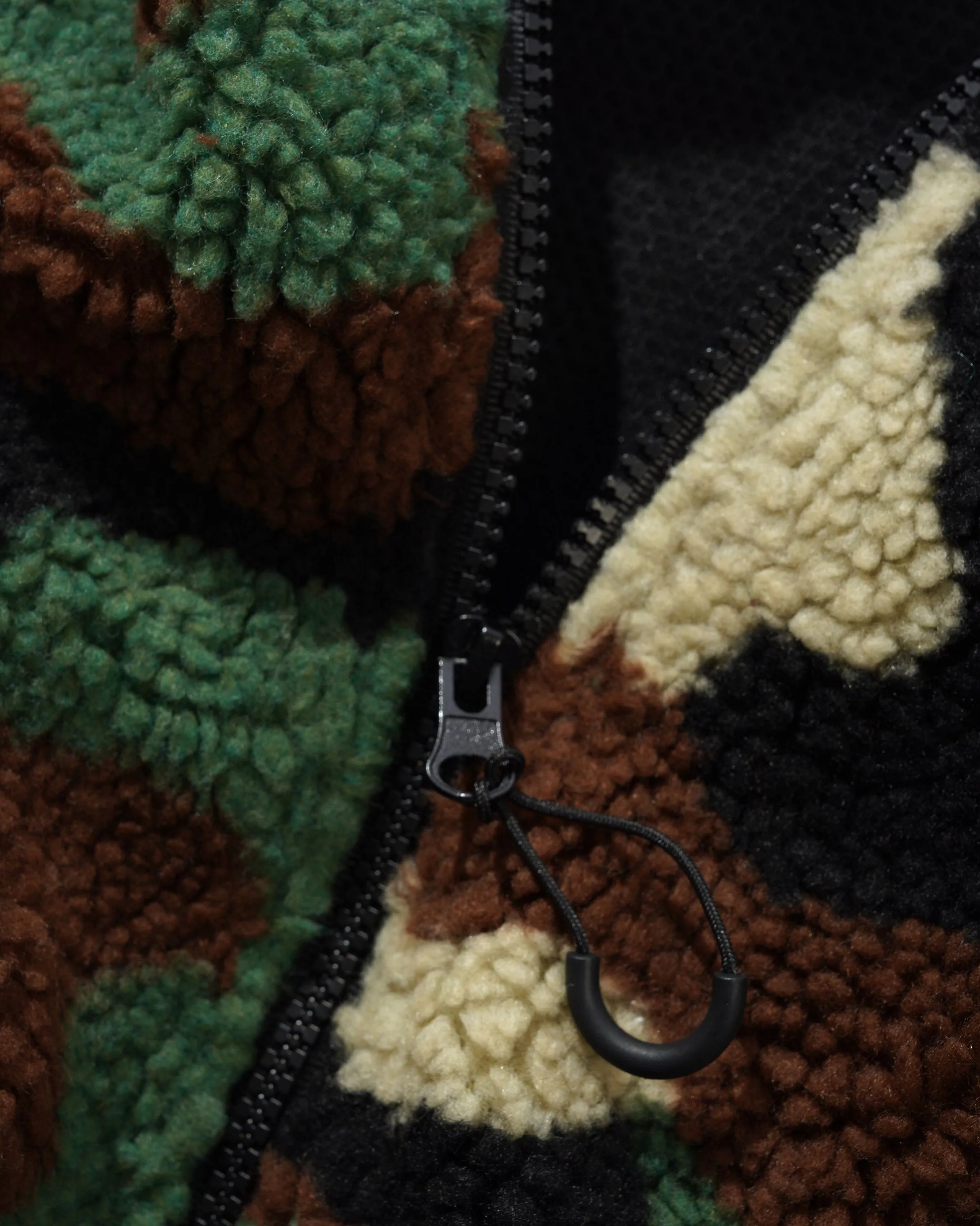 Camo Sherpa Jacket, Forest Green sold by Butter product image thumbnail 5