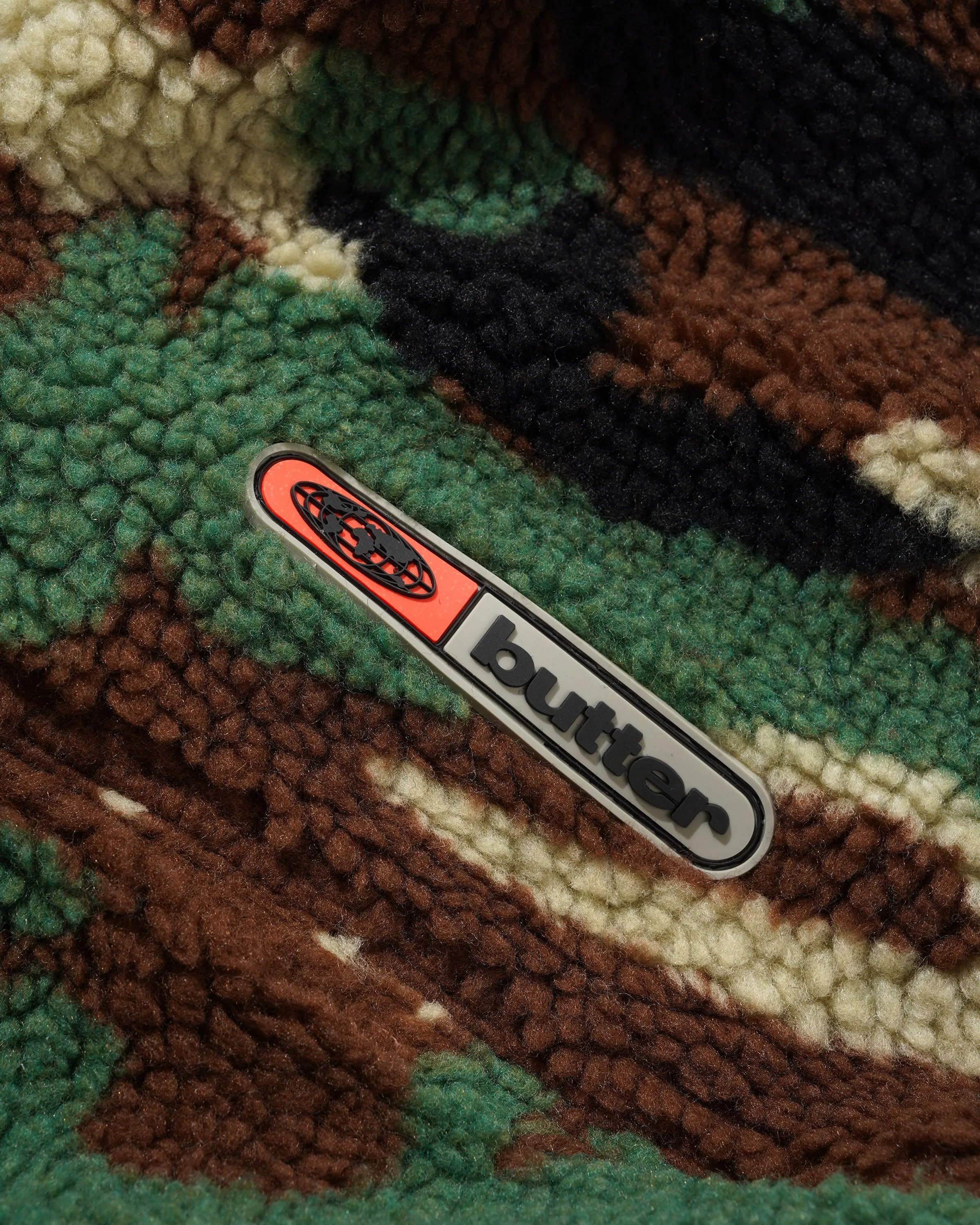 Camo Sherpa Jacket, Forest Green sold by Butter product image thumbnail 2