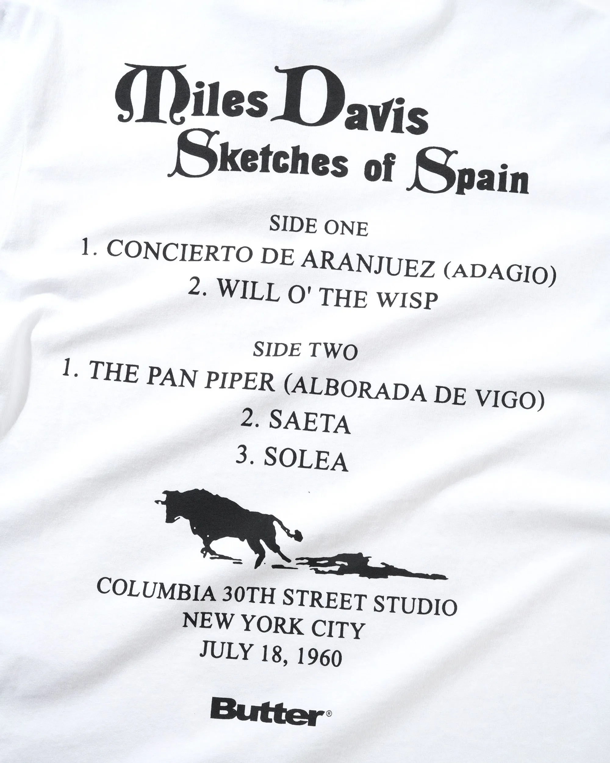 Sketches Of Spain Tee, White sold by Butter product image thumbnail 4